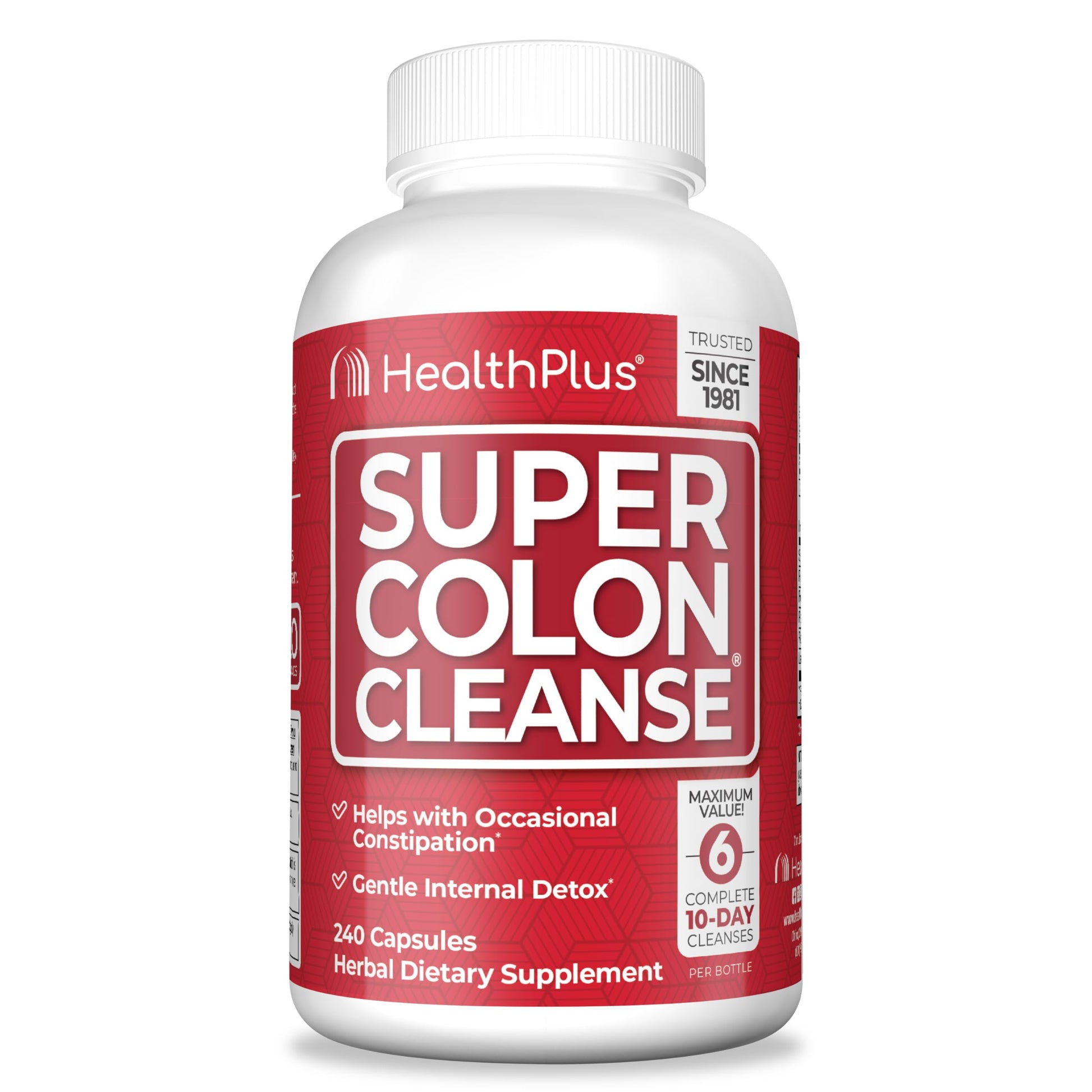 Health Plus Super Colon Cleanse Capsule 240 Count