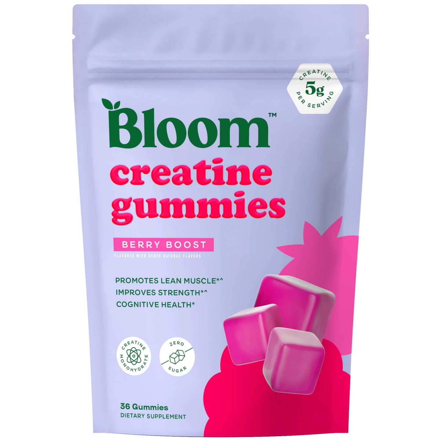 Bloom Nutrition Creatine Monohydrate Gummies 36 Gummies
