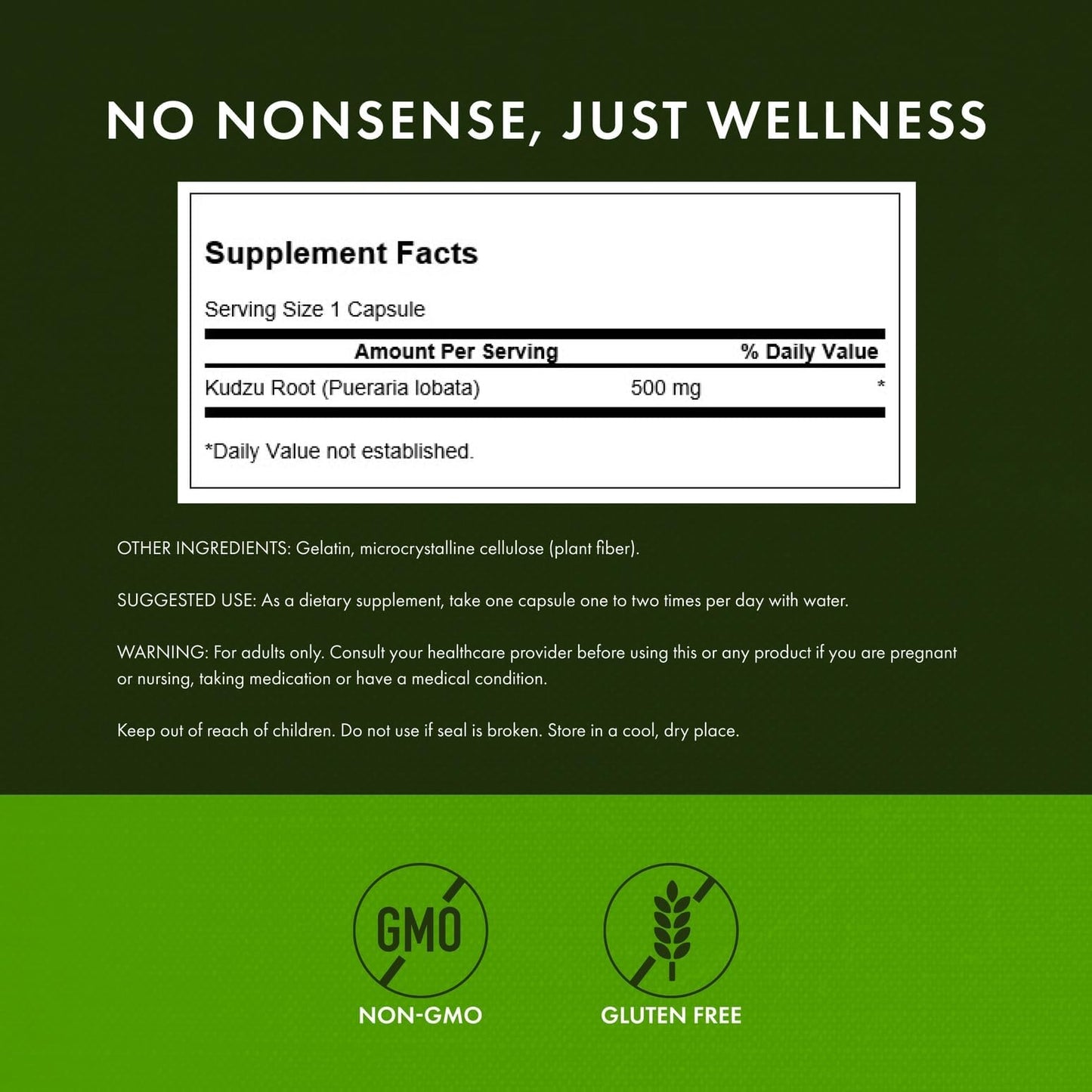 Swanson Full Spectrum Kudzu Root Vegan Capsules 180 Count