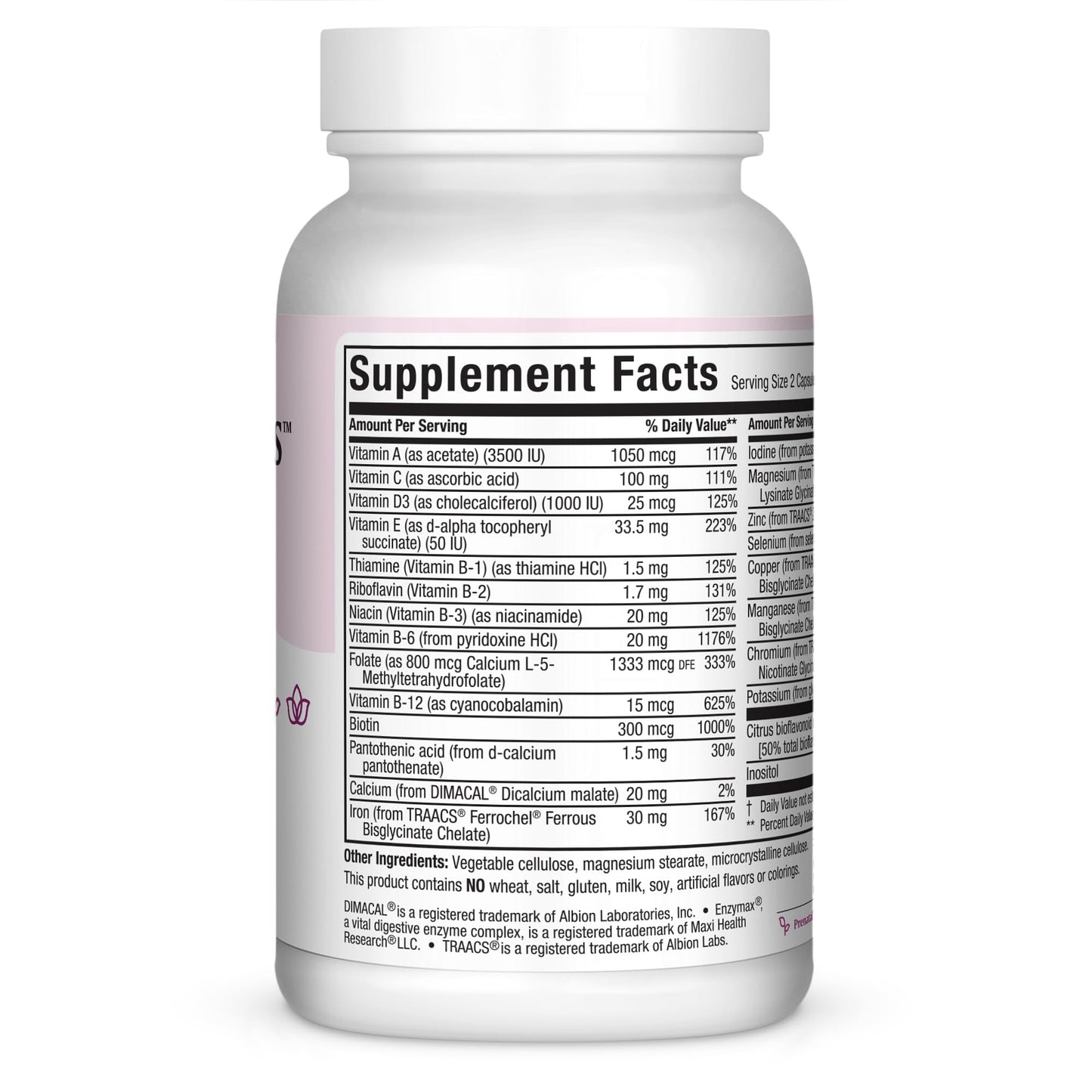 Maxi Health Prenatal Vitamins for Women with Methyl Folate Capsule, 60 Count