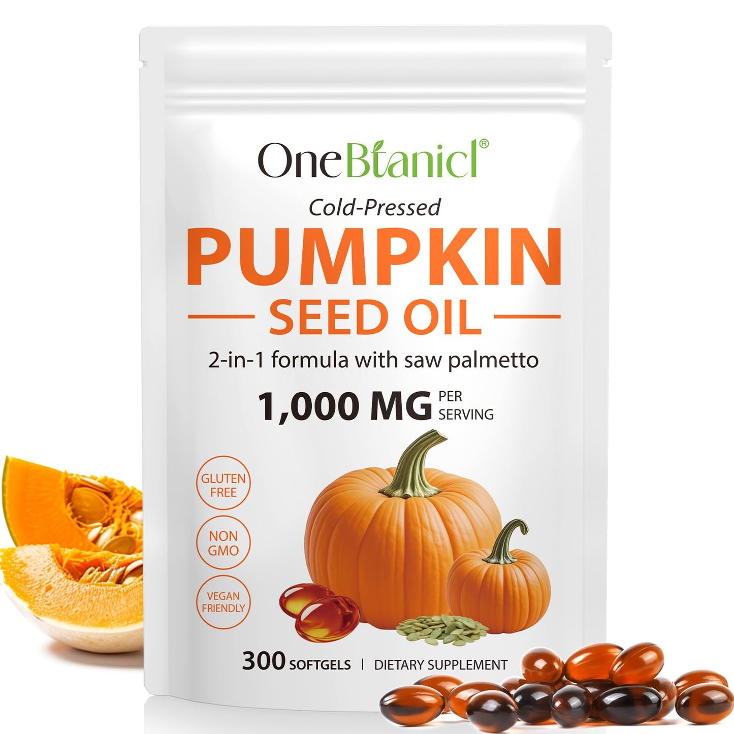 NIFEISHI Pumpkin Seed Oil Capsules 300 Count