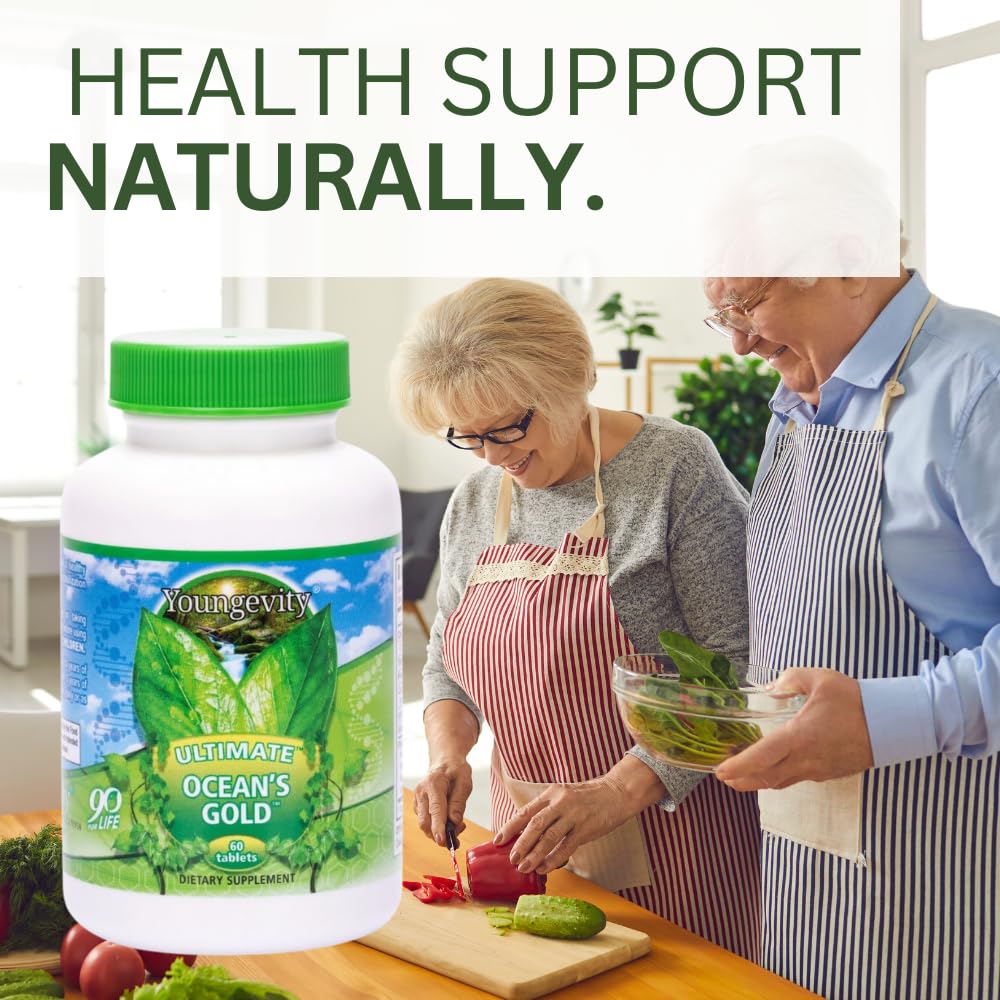 Youngevity Ultimate Ocean's Gold Thyroid & Heart Support Capsules 120