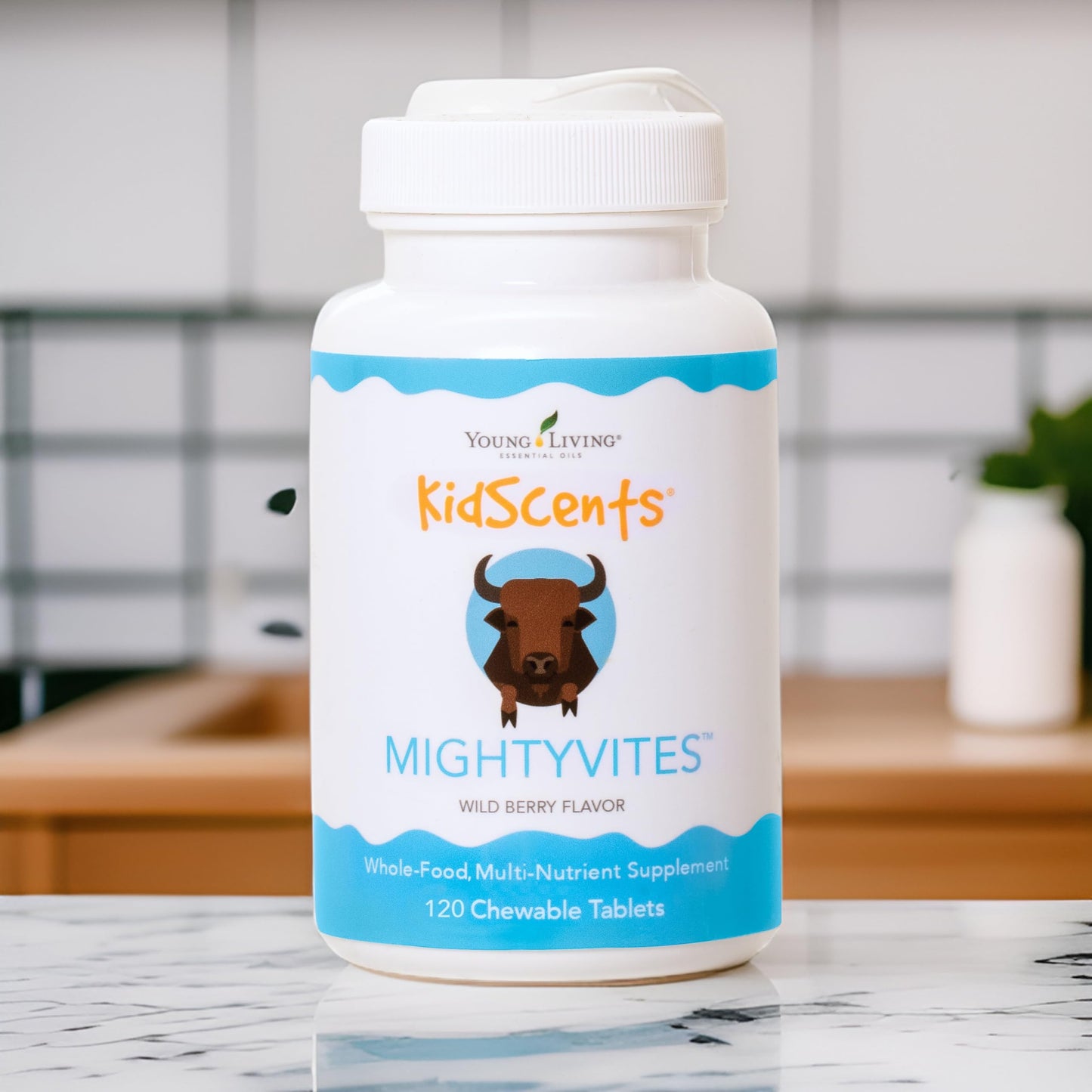 Young Living KidScents MightyVites Children's Multivitamins Chewables, 120 Count