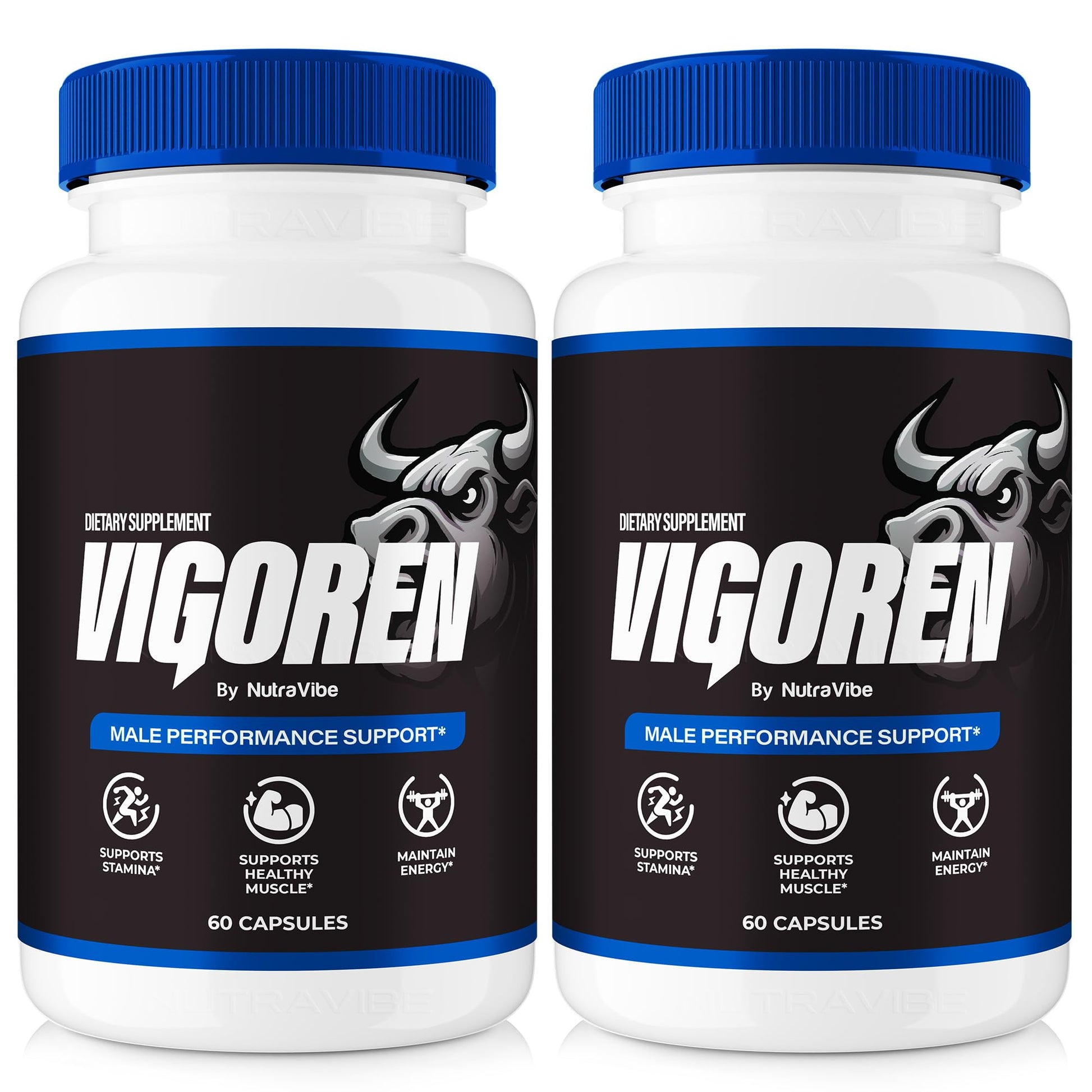 NutraVibe Vigoren Premium Energy & Power Support Supplement Capsule, 120 Capsules