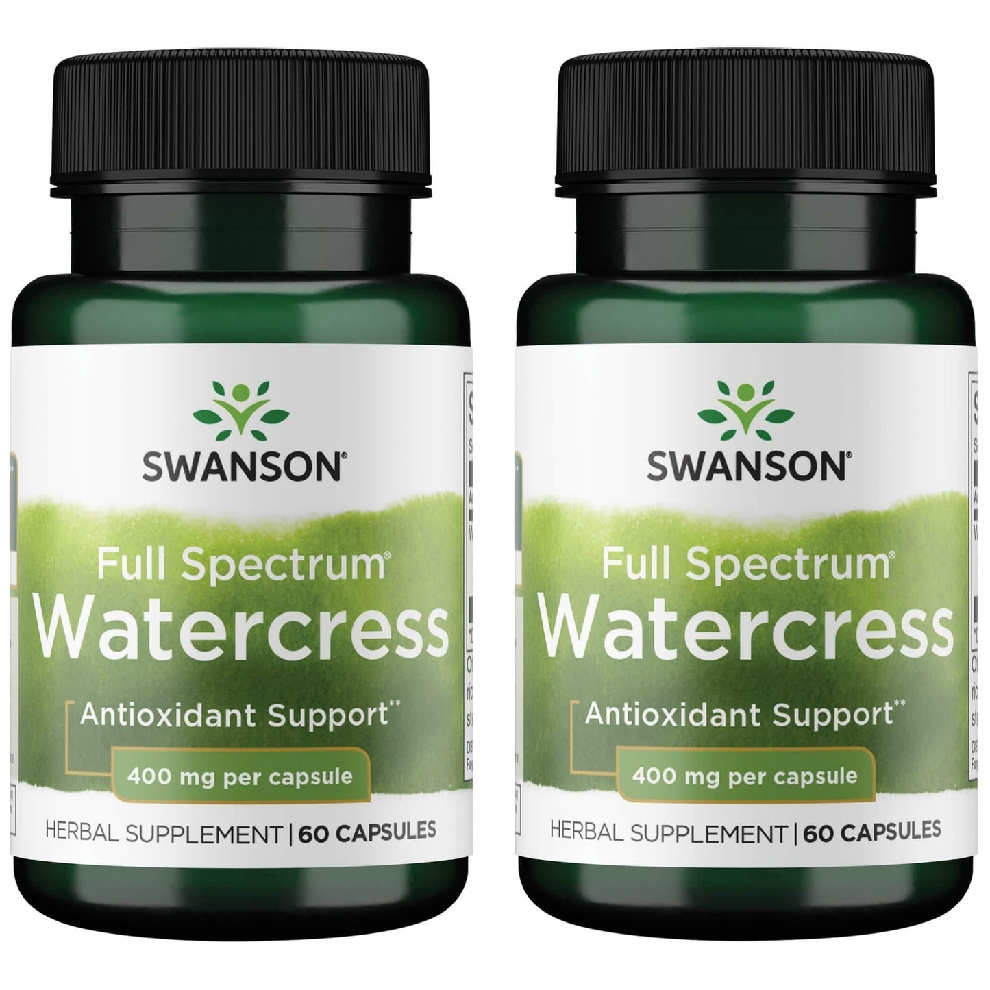 Swanson Full Spectrum Watercress 400 mg Capsules 120 Count