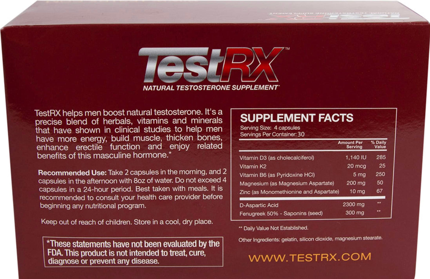 Leading Edge Health TestRX Capsule, 120 Count