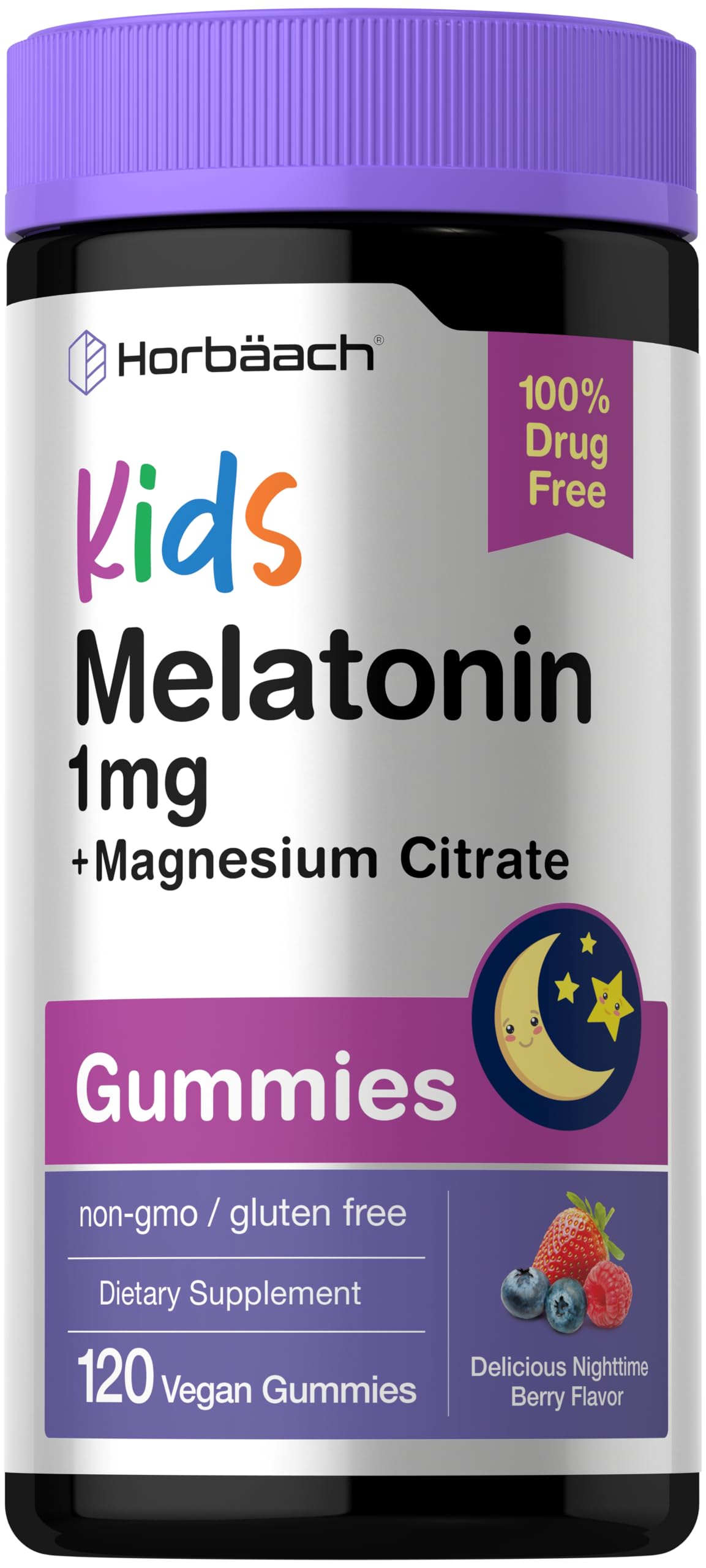 Horbäach Kids Melatonin & Magnesium Gummies, 120 Count