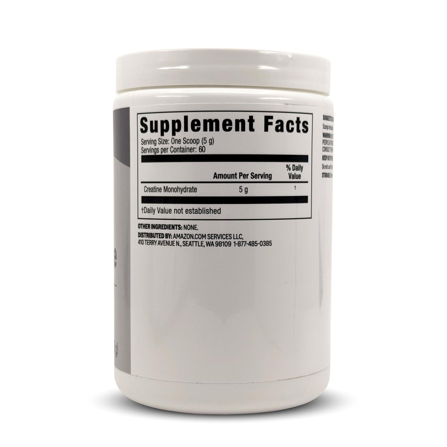 Amazon Basics Creatine Monohydrate Powder, 10.58 oz, 60 Servings