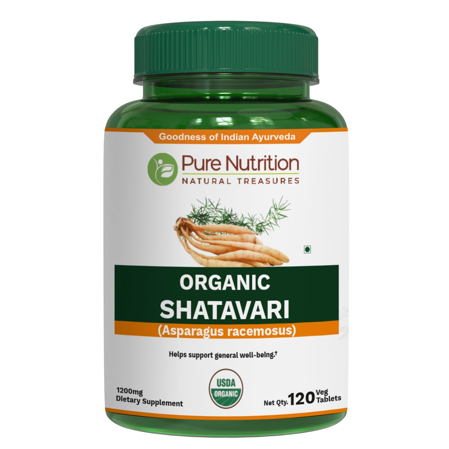 Pure Nutrition Natural Treasures Shatavari Tablets 120 Count