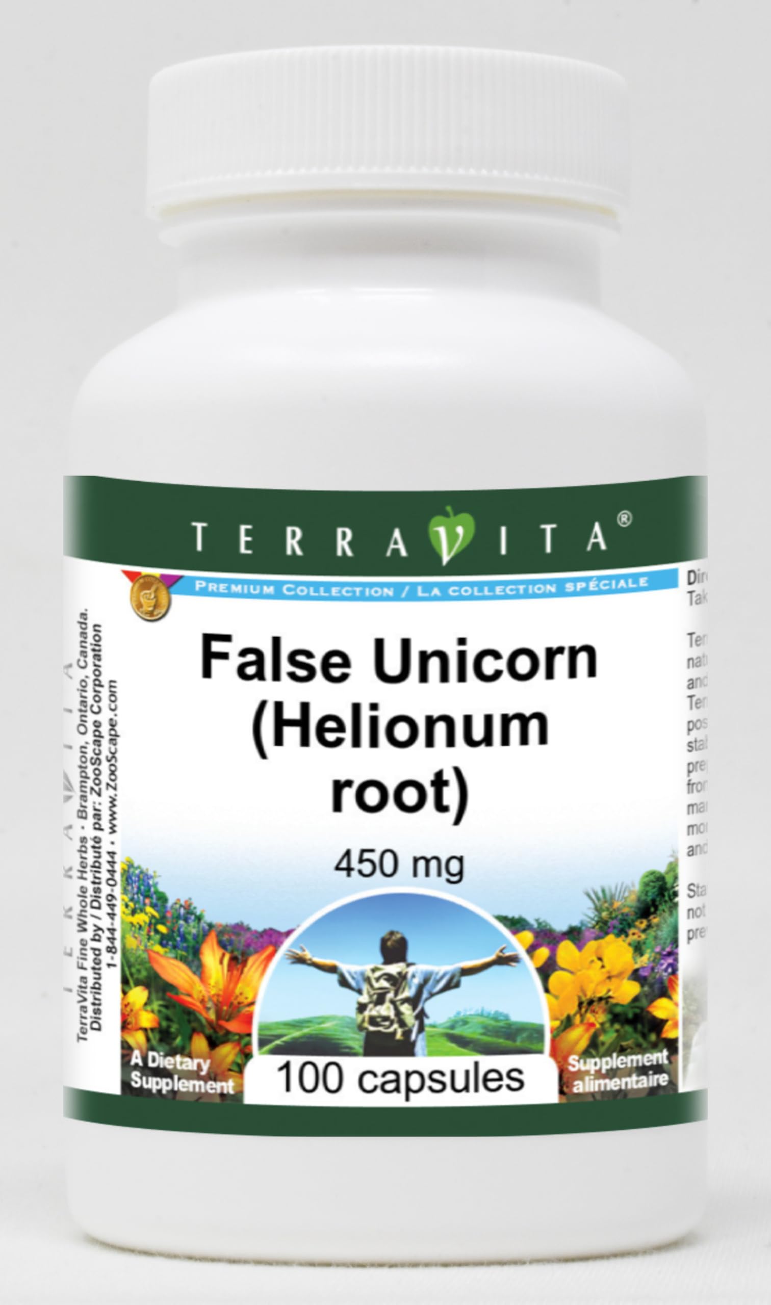 Terravita False Unicorn (Helionum Root) 450 mg Capsules, 300 Count