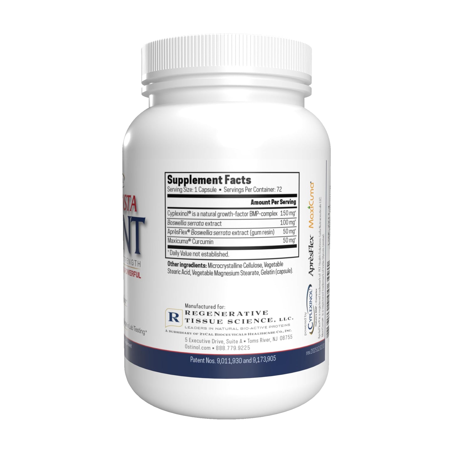 ZYCAL Ostinol Insta Joint Maximum Strength Advanced Joint Support Capsules, 72 Capsules