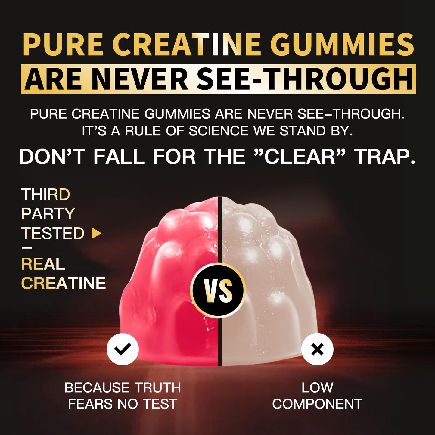 Nutravita Creatine Monohydrate Gummies 120 Count