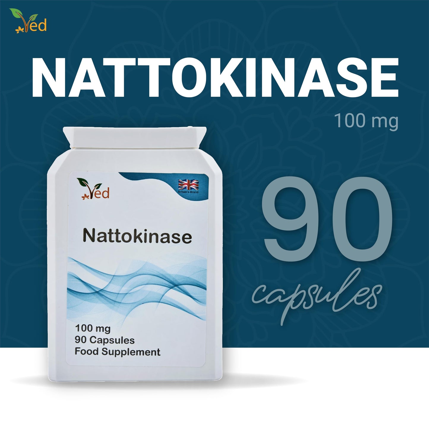 Ved Nattokinase Capsule 90 Count