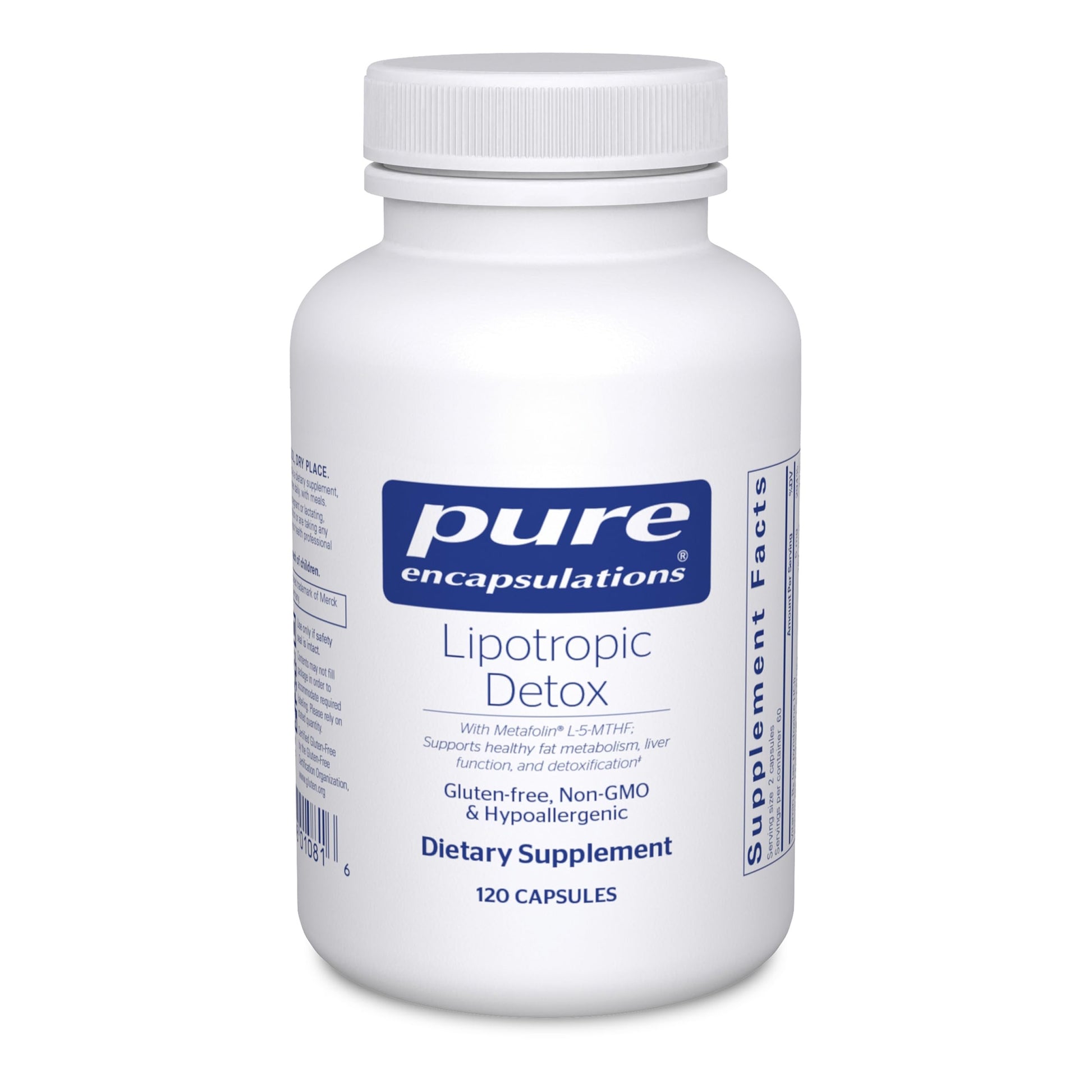 Pure Encapsulations Lipotropic Detox Capsule 120 Capsules