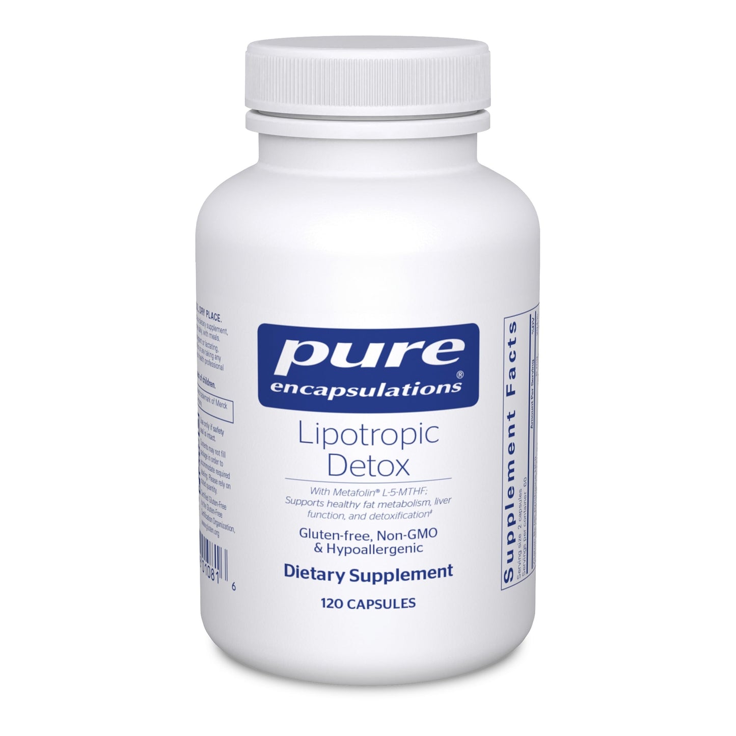 Pure Encapsulations Lipotropic Detox Capsule, 120 Count