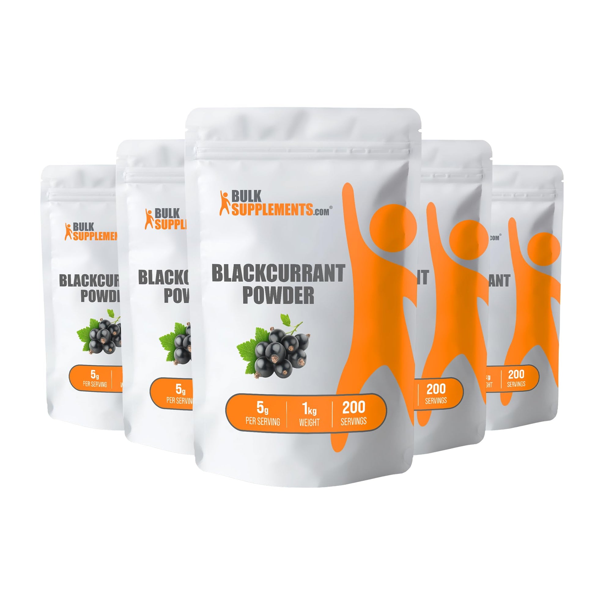 BulkSupplements Blackcurrant Powder 35.27 Ounce (Pack of 5)