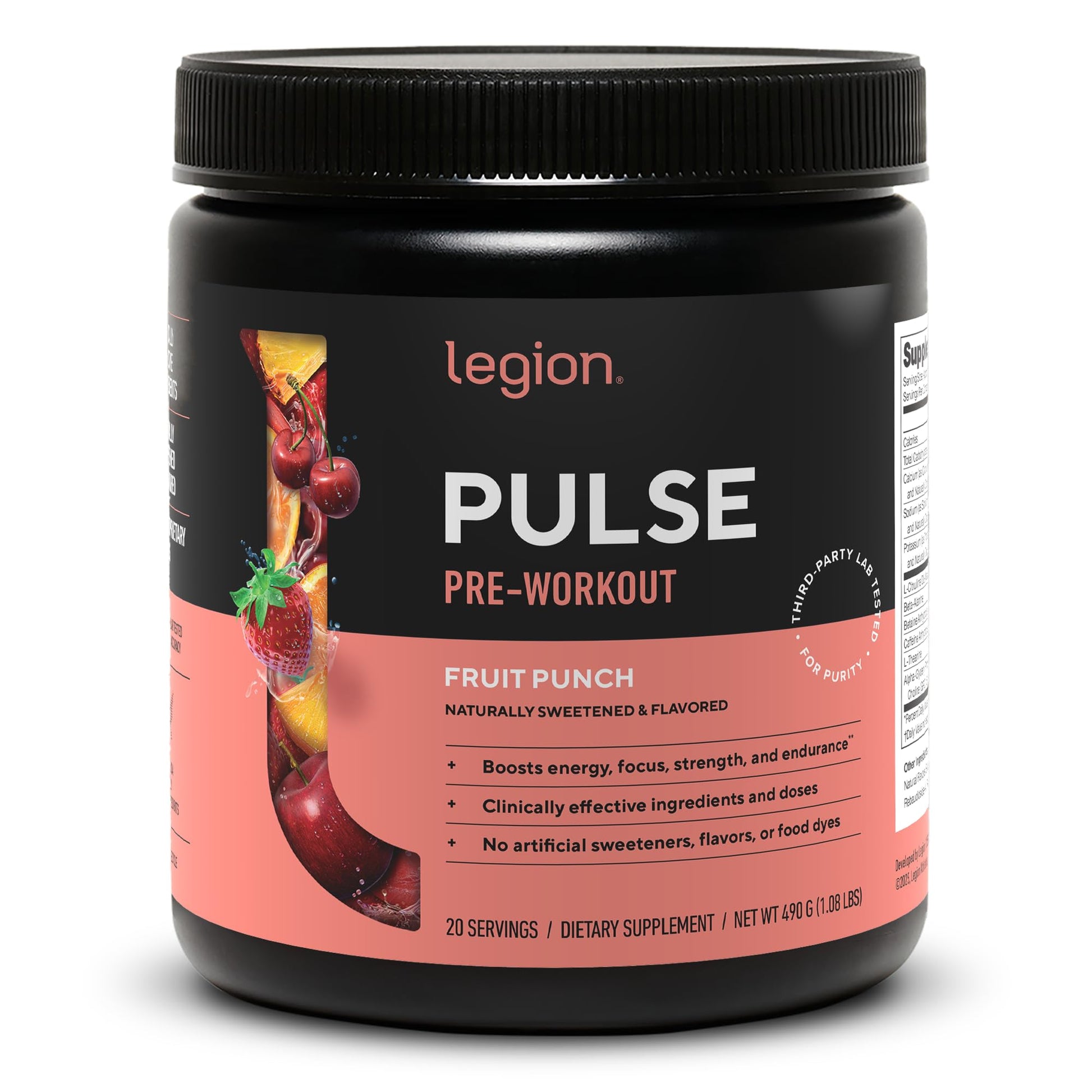 LEGION Pulse Pre Workout Supplement Powder 17.2