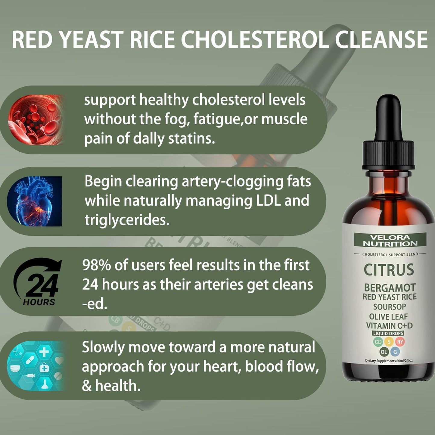 velora Red Yeast Rice Cholesterol Cleanse Capsule 1 Capsule