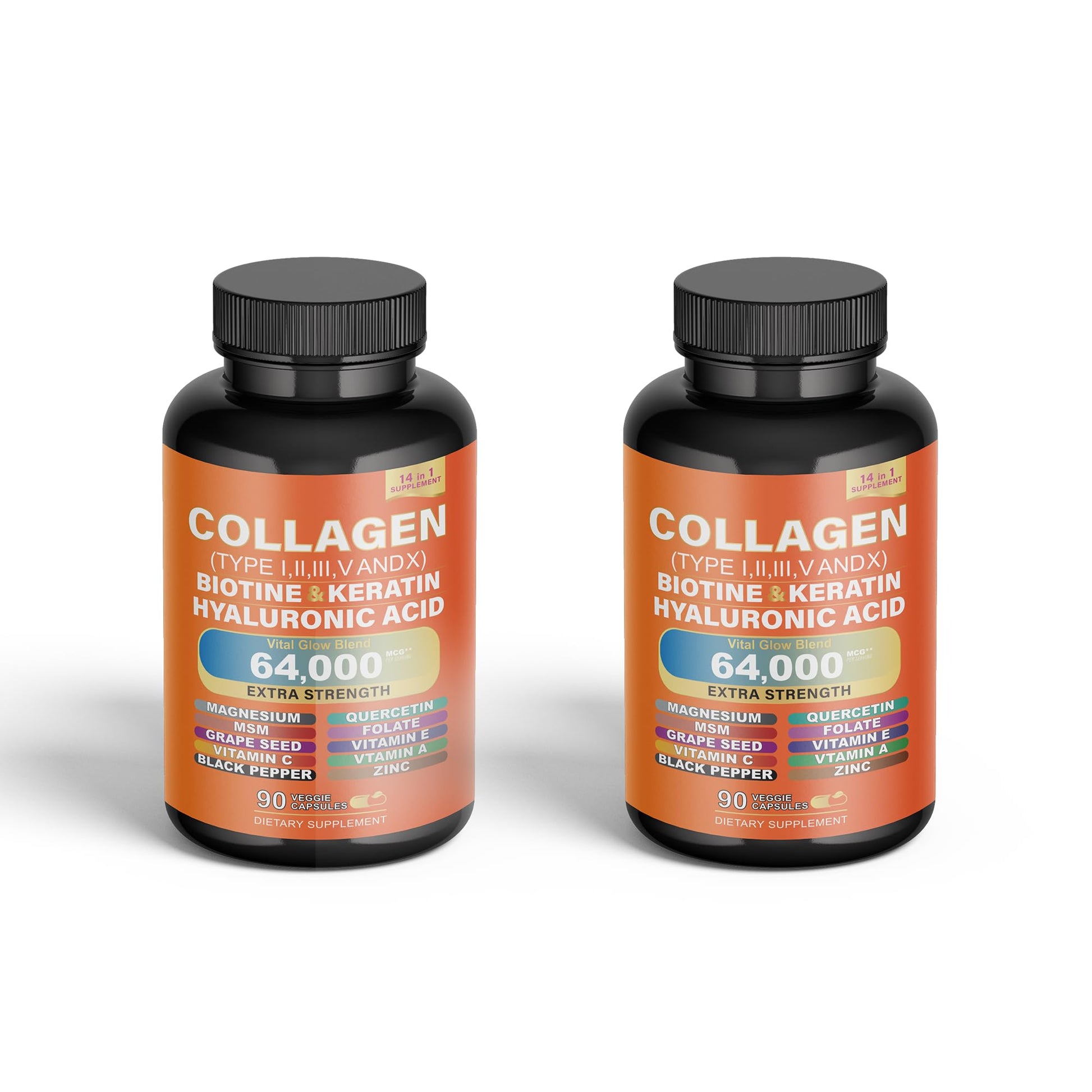 Willbin Multi Vital Collagen Peptides Capsules, 60 Count