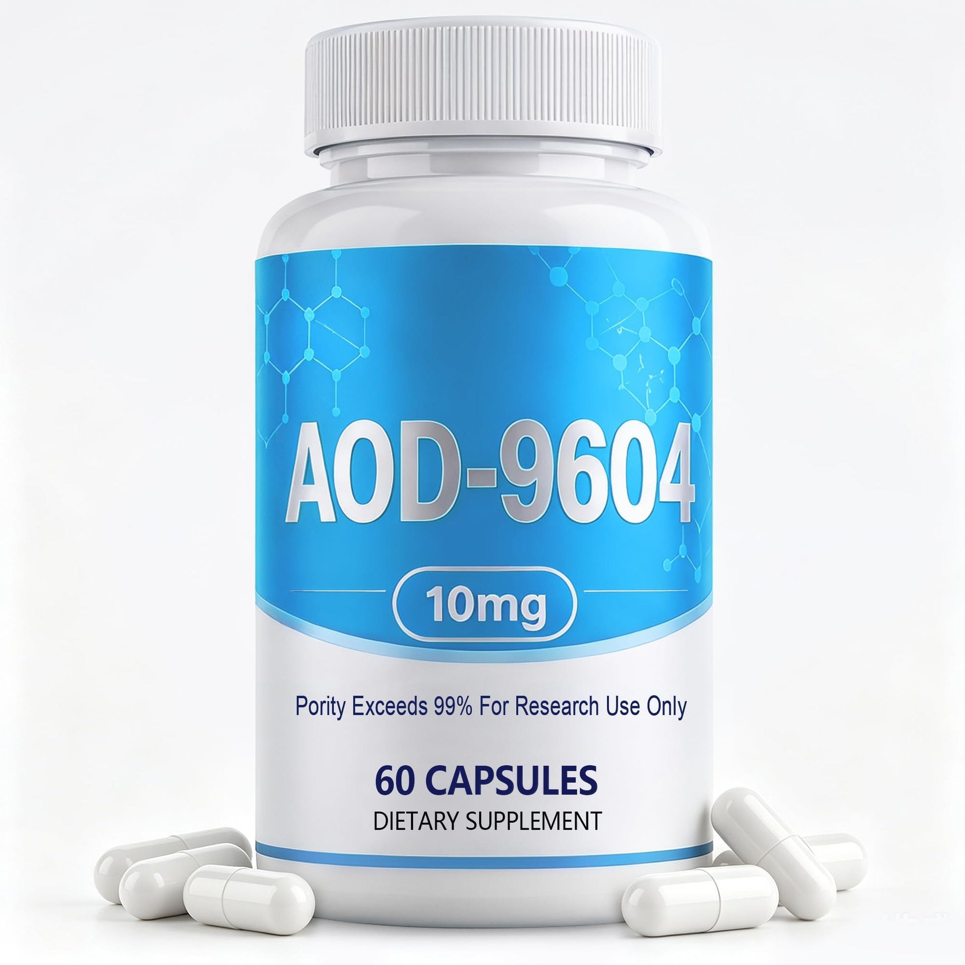 Ustuour AOD-9604 (10mg) Peptide Capsules, 60 Count