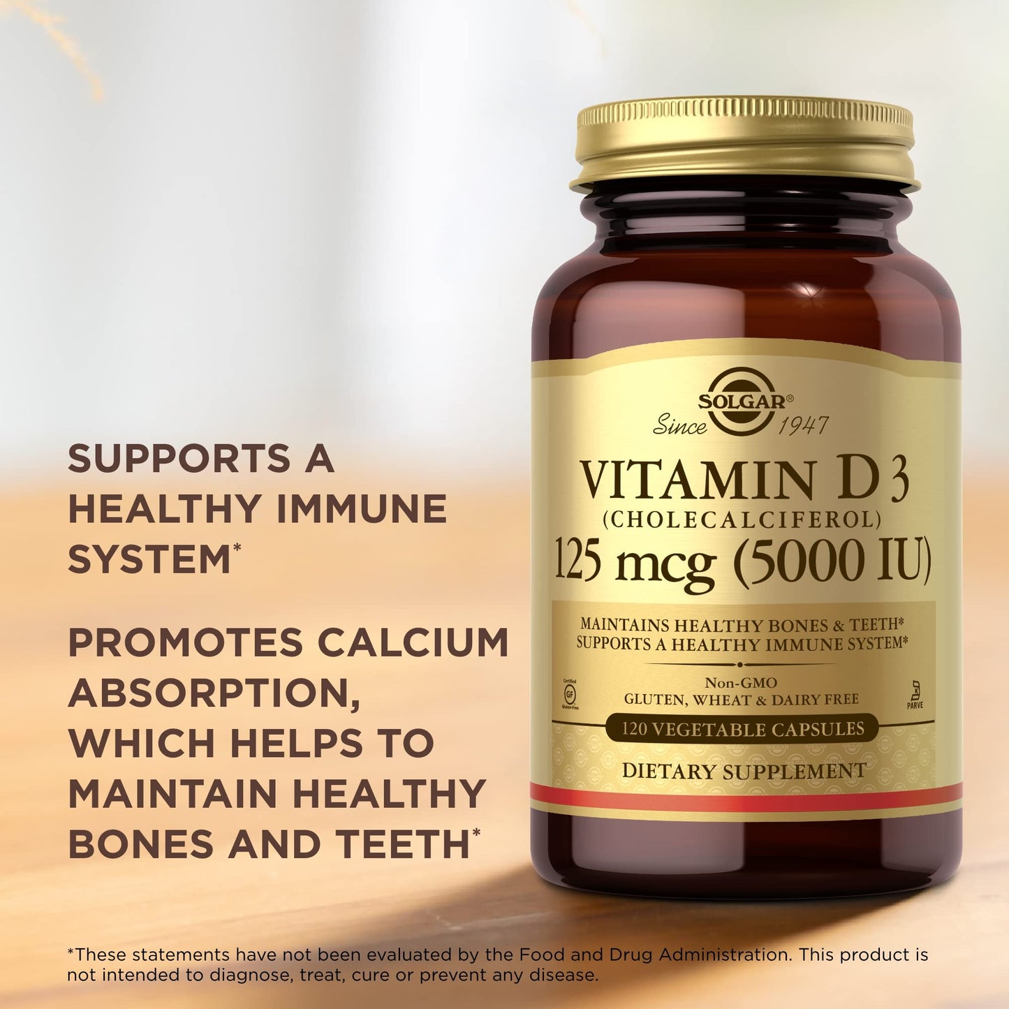 Solgar Vitamin D3 Capsule 120 Count