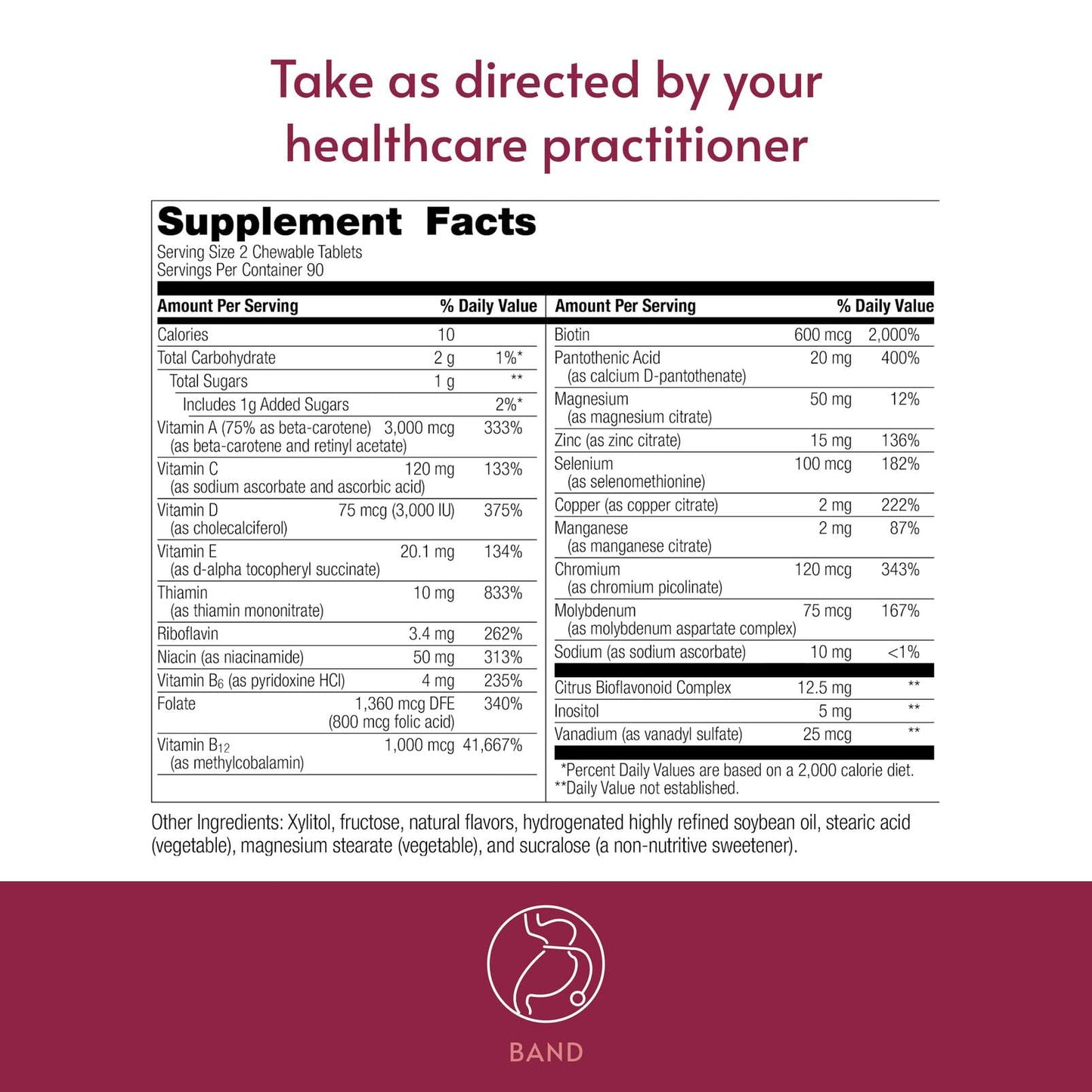 Bariatric Advantage Complete Chewable Multivitamin Tablet 180