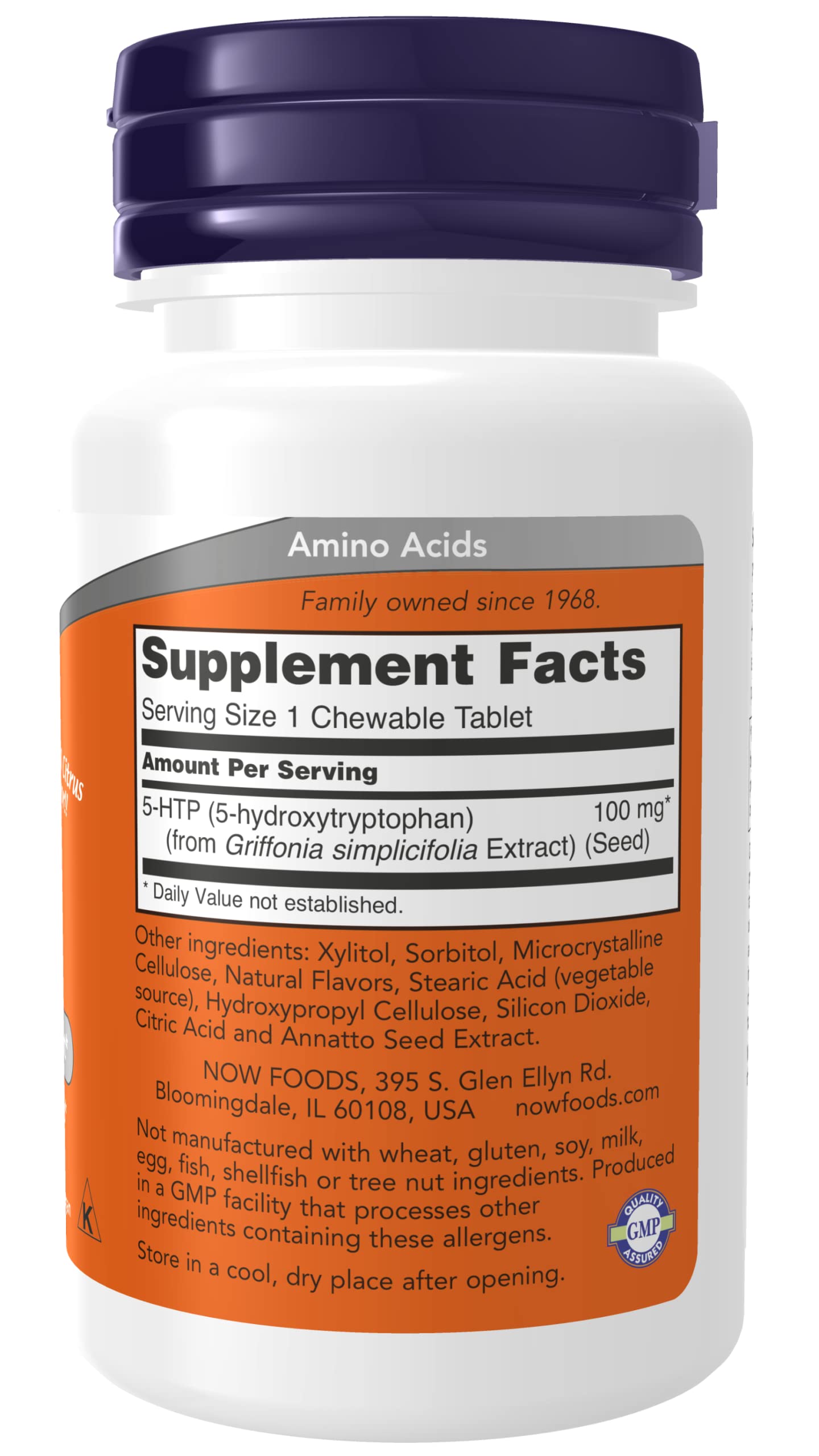NOW Foods 5-HTP 100 mg Chewables 90