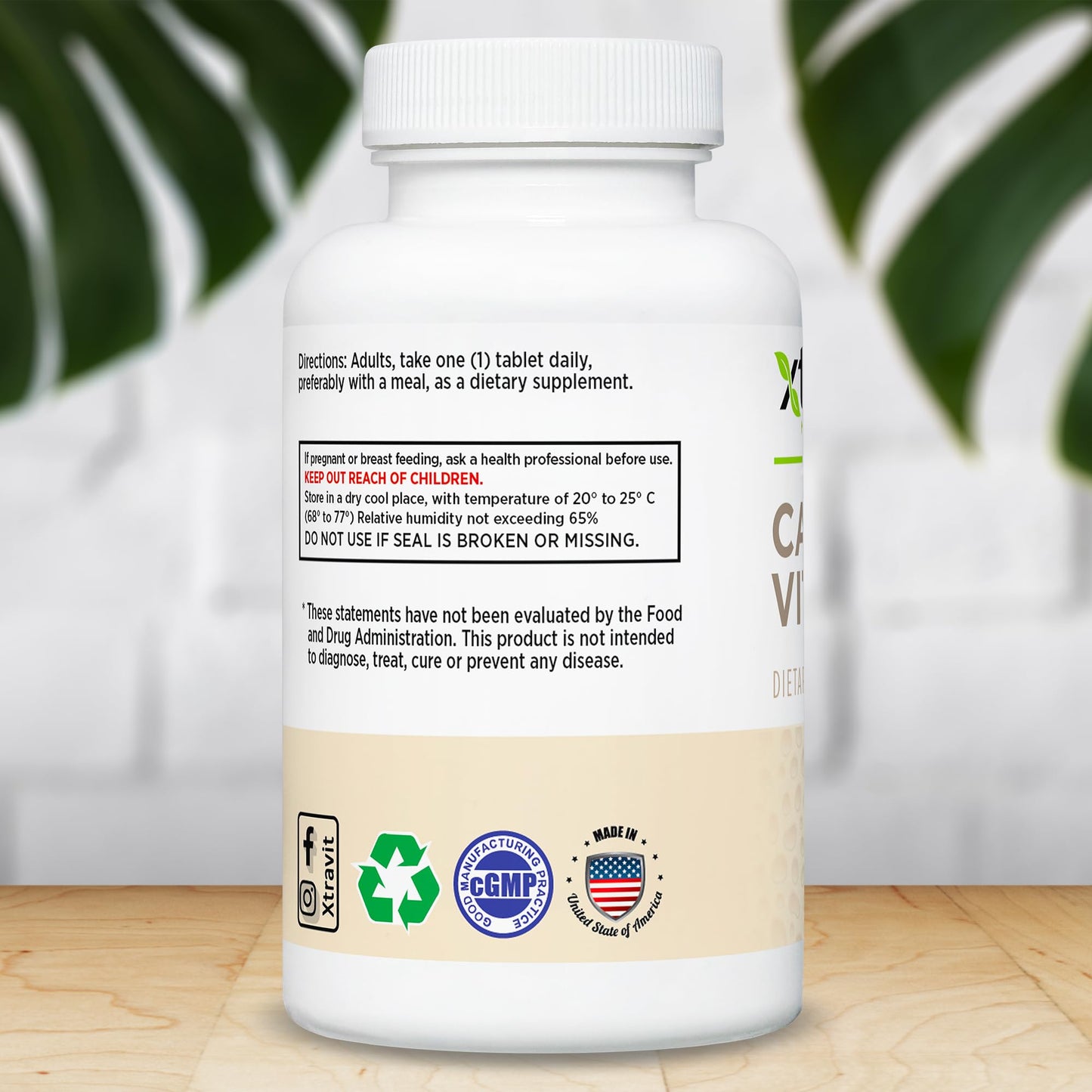 Xtravit Calcium & Vitamin D Supplement Tablet, 60 Tablets