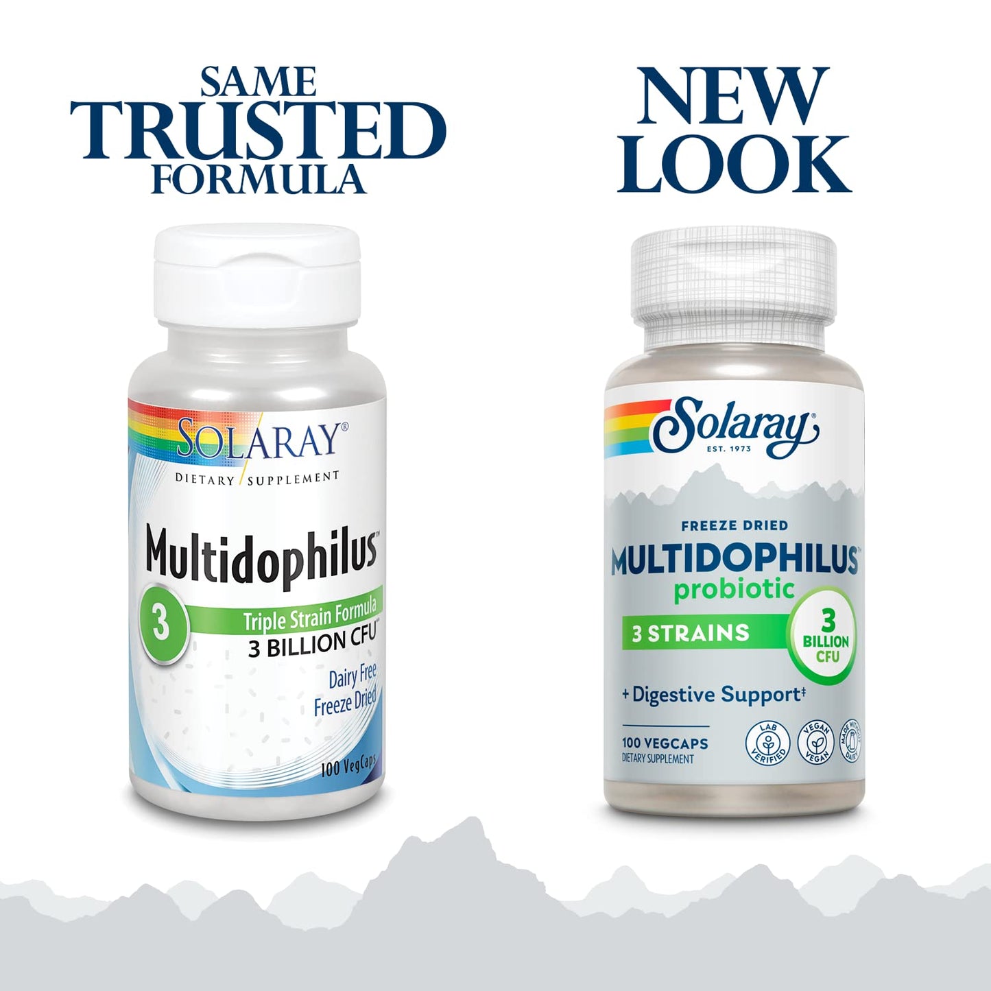 Solaray Multidophilus Supplement 3 Billion Capsule, 100 Count