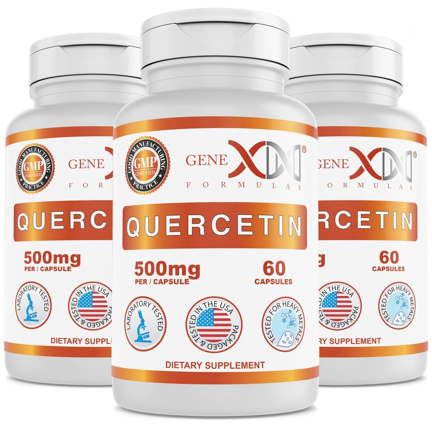 Genex Formulas Quercetin 500mg Capsule, 300 Capsules