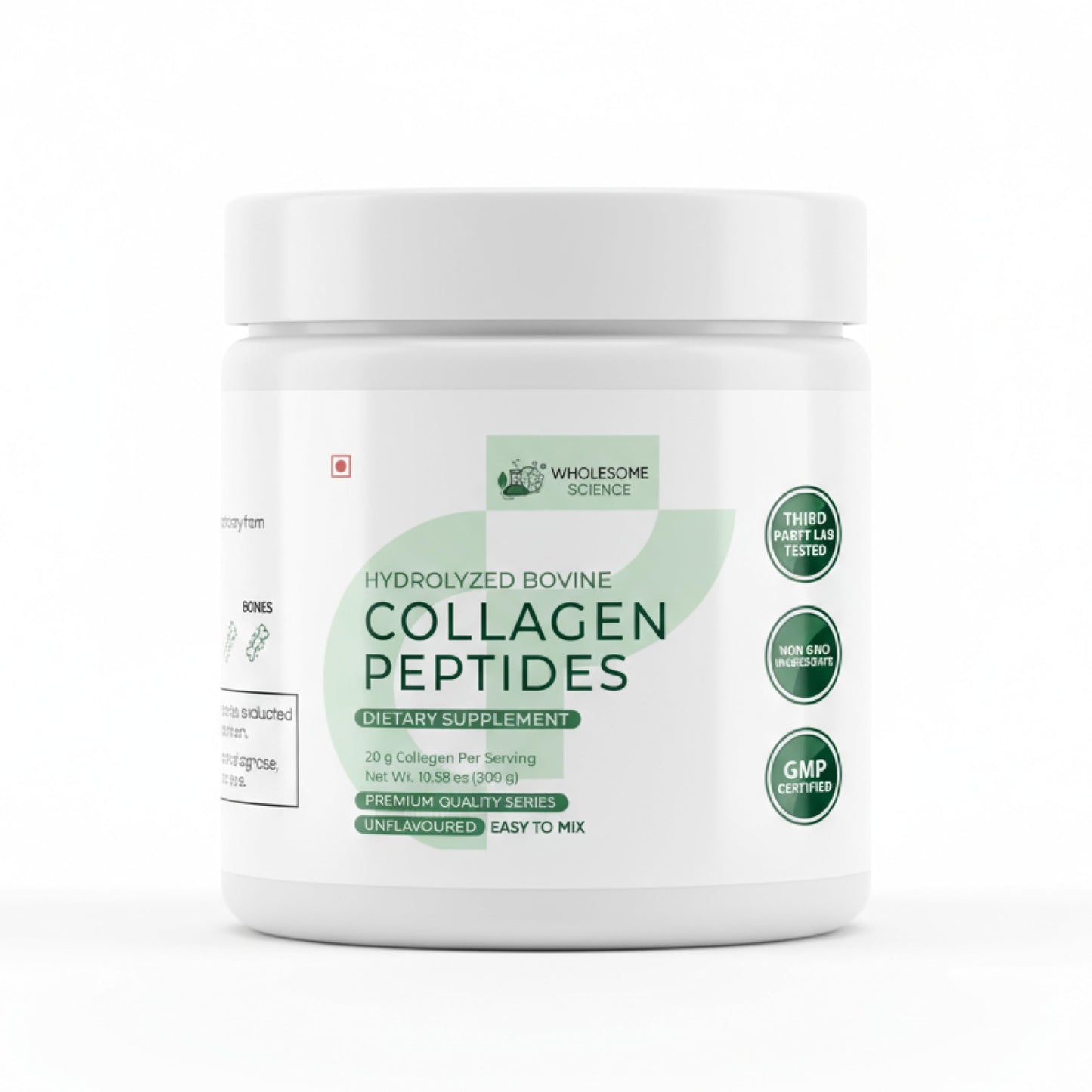 WHOLESOME SCIENCE Hydrolyzed Bovine Collagen Peptides Powder 7.05 Ounce
