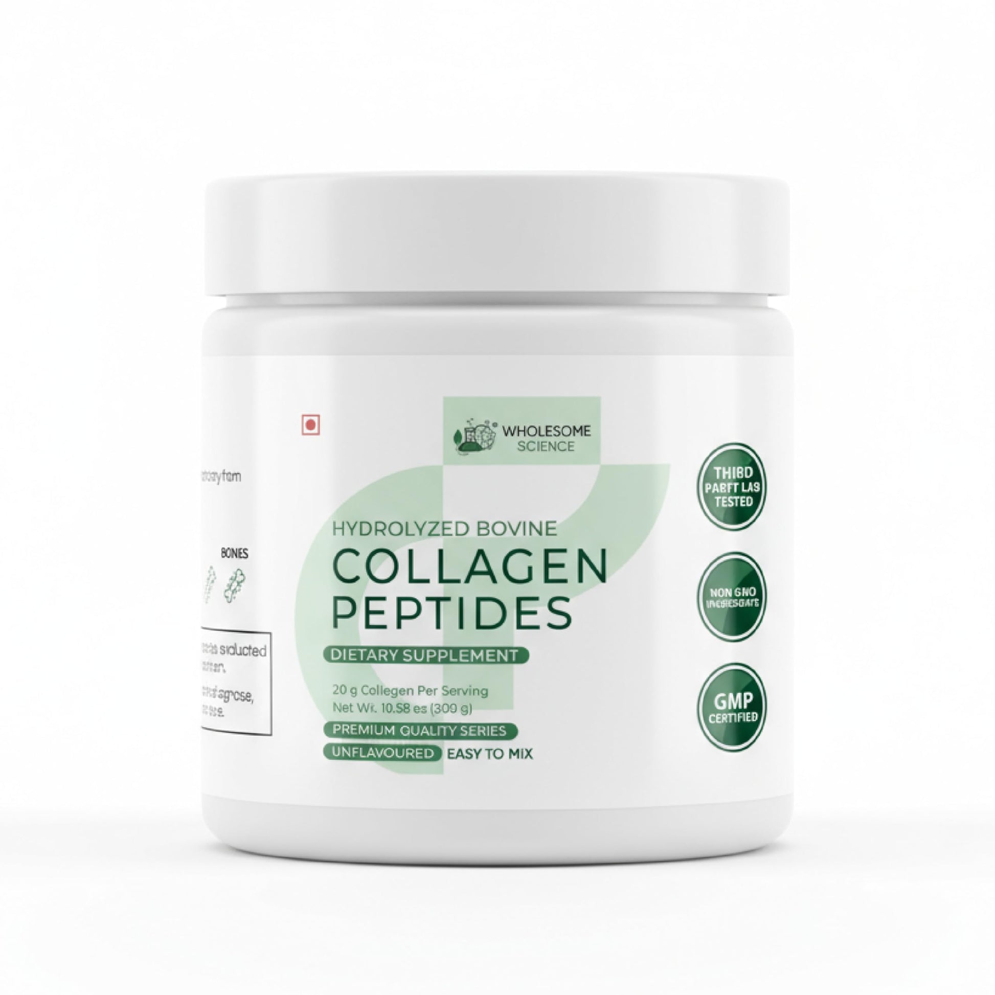 WHOLESOME SCIENCE Hydrolyzed Bovine Collagen Peptides Powder 7.05 Ounce