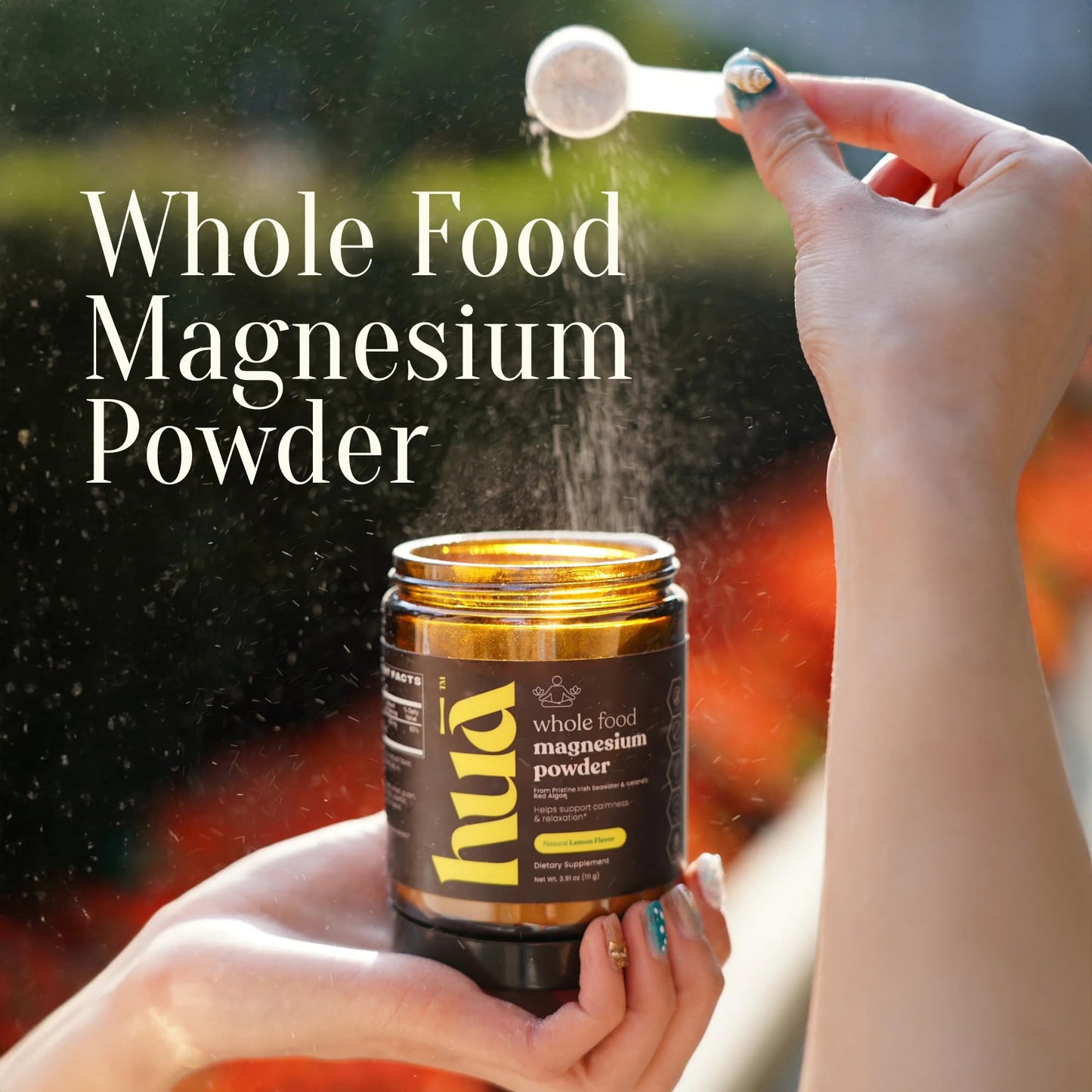 HUA Wellness Whole Food Magnesium Powder 4 Ounce