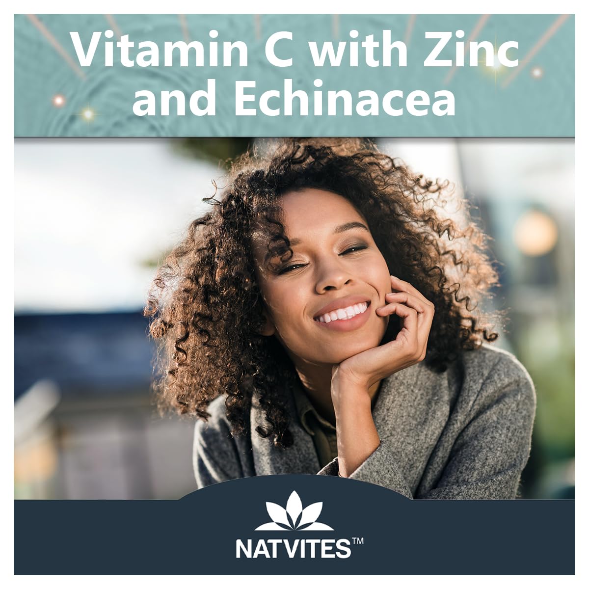 Natvites Vitamin C and Zinc Gummies with Echinacea and Rose Hips, 120 Count