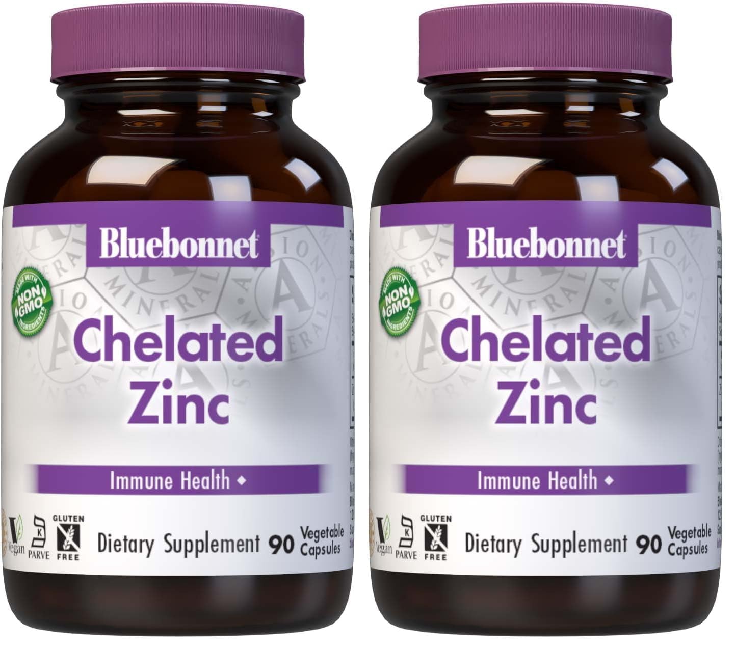 BlueBonnet Albion Chelated Zinc Capsules 180 Capsules