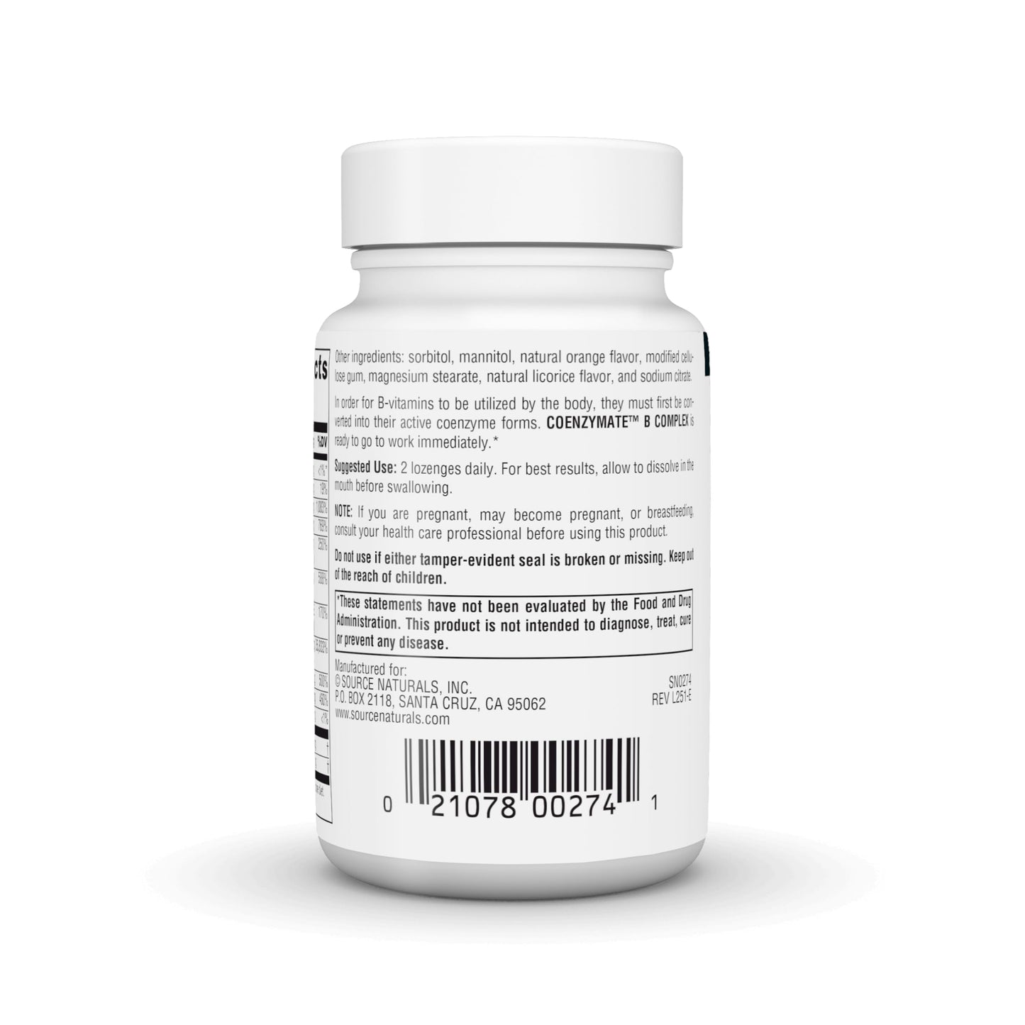 Source Naturals Coenzymate B Complex Lozenges, 30
