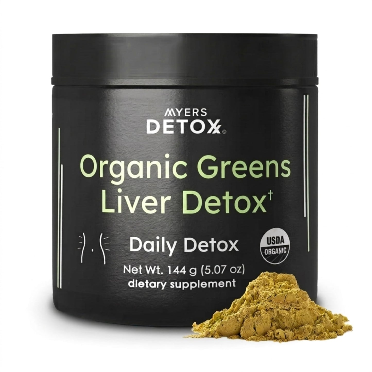 Myers Detox Organic Detox Greens with Broccoli Sprouts Powder, 5.07 Ounce