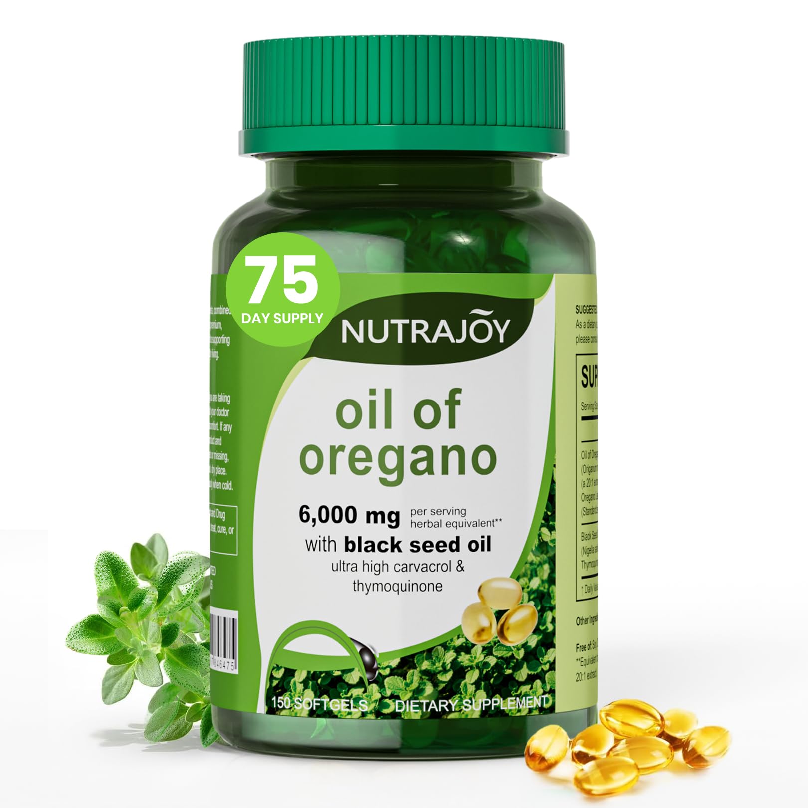NUTRAJOY Oil of Oregano Softgels, 150 Softgels