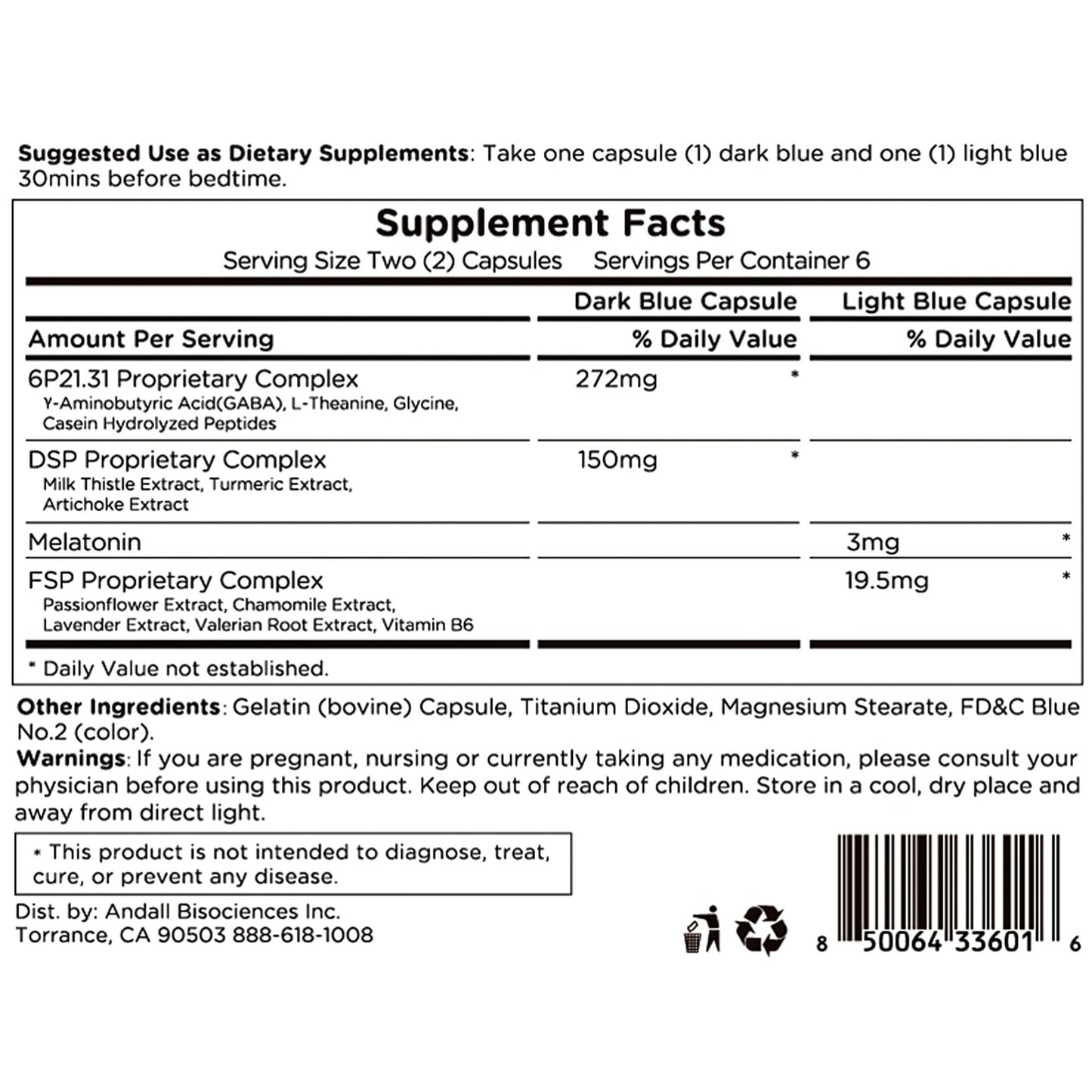 23WELL Sleep Rem Care Capsules Dual Sleep Support with Melatonin 3mg & Vitamin B6, Chamomile, Lavender for Relaxation, Natural Sleep Aid for Adults, 12 Capsules