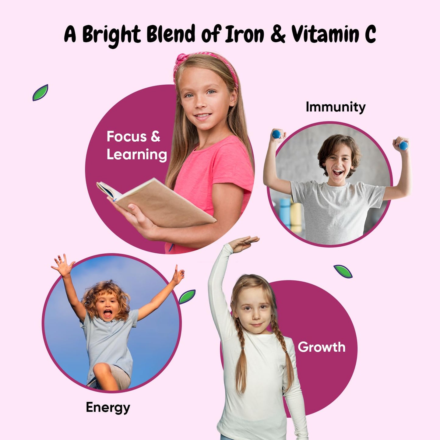 Maxmedix Kids Iron with Vitamin C Gummies 120 Count