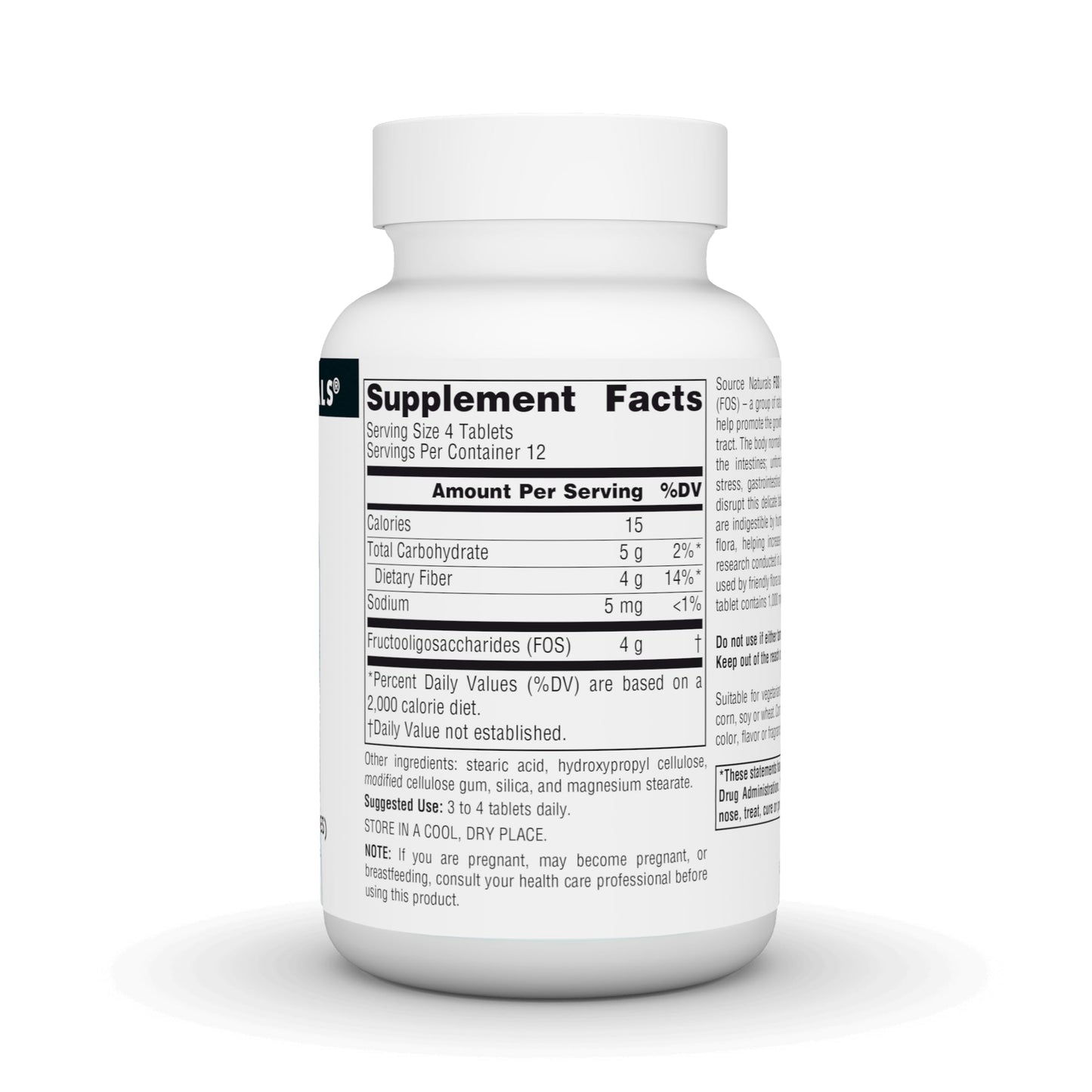 Source Naturals FOS Probiotic Enhancer Tablet, 50 Tablets