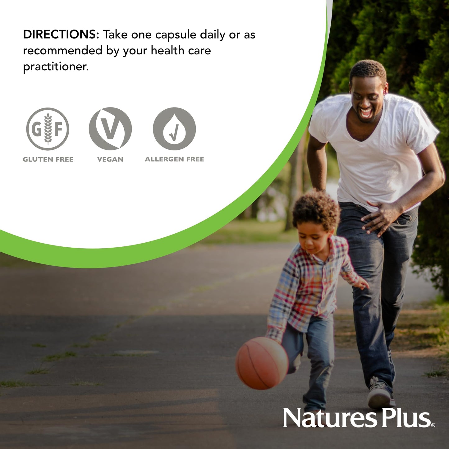 NaturesPlus Herbal Actives Turmeric Capsules, 60 Count