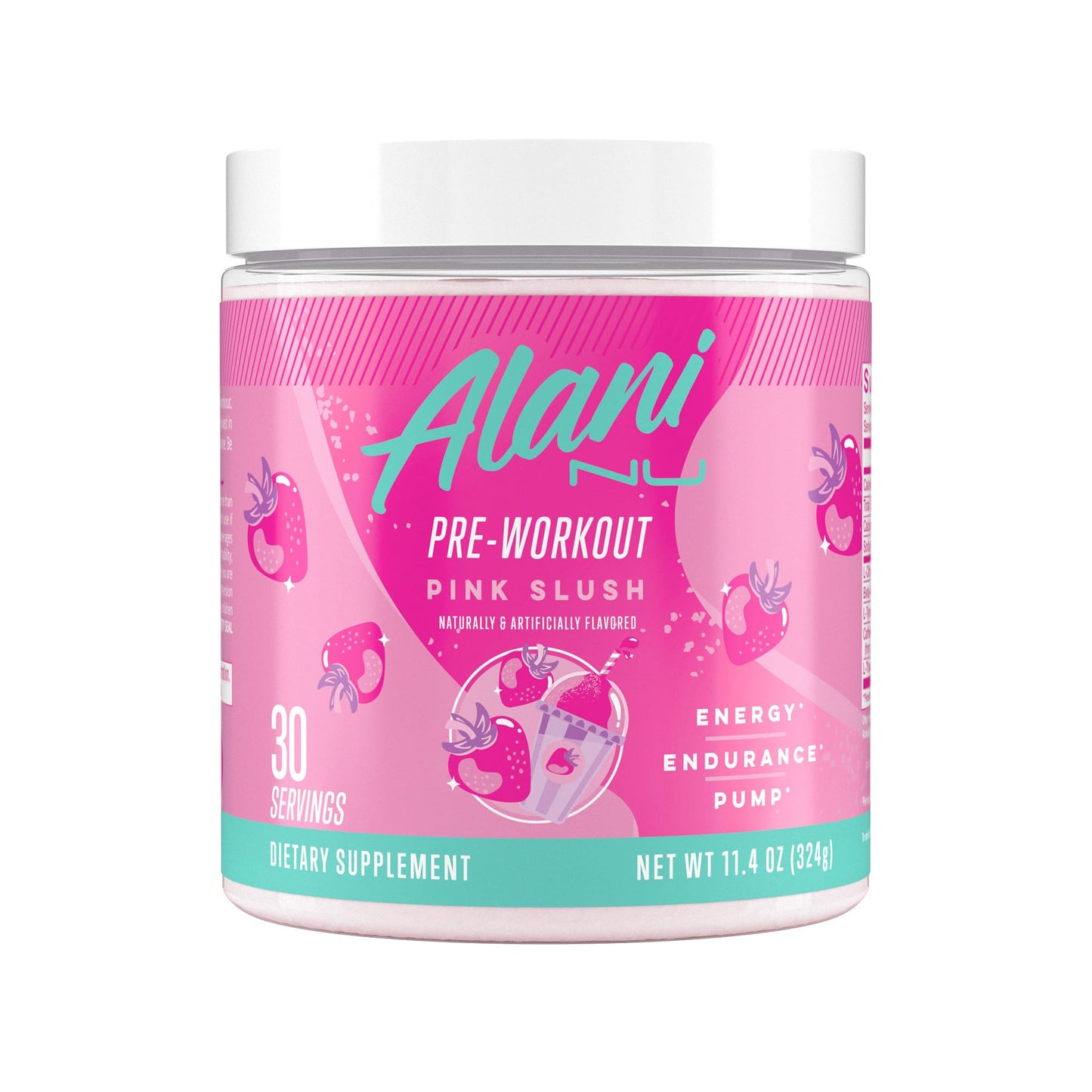 Alani Nu Pre Workout Powder Pink Slush 10.2 Ounce