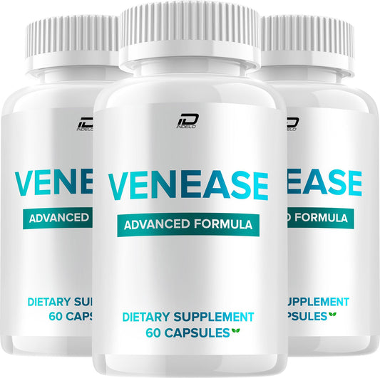 Indelo Venease Natural Blend Daily Health Supplement Capsules, 180 Capsules