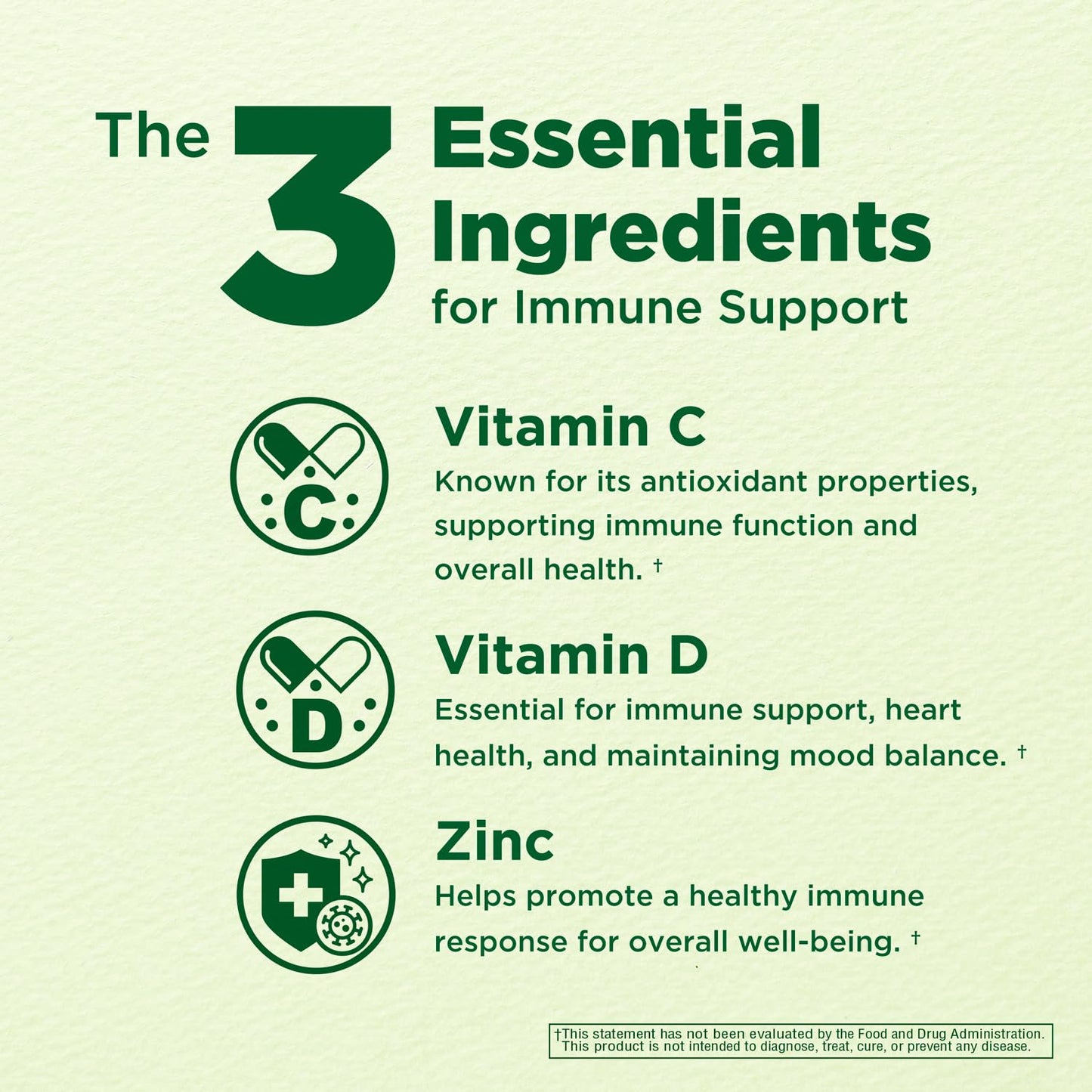 INNERVISNUTRITION Immune Boost Complex Vitamin C 900mg, D3 2500 IU & Zinc 25mg Capsules, 60 Count