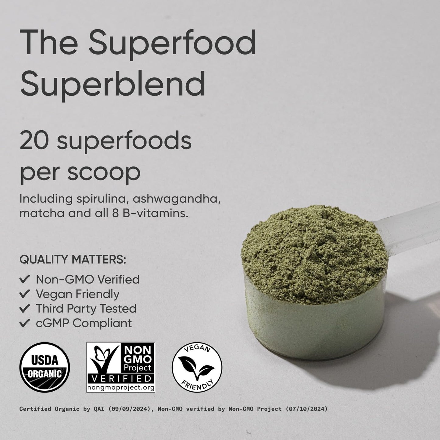 Sports Research Organic Greens Powder 7.76 Ounce