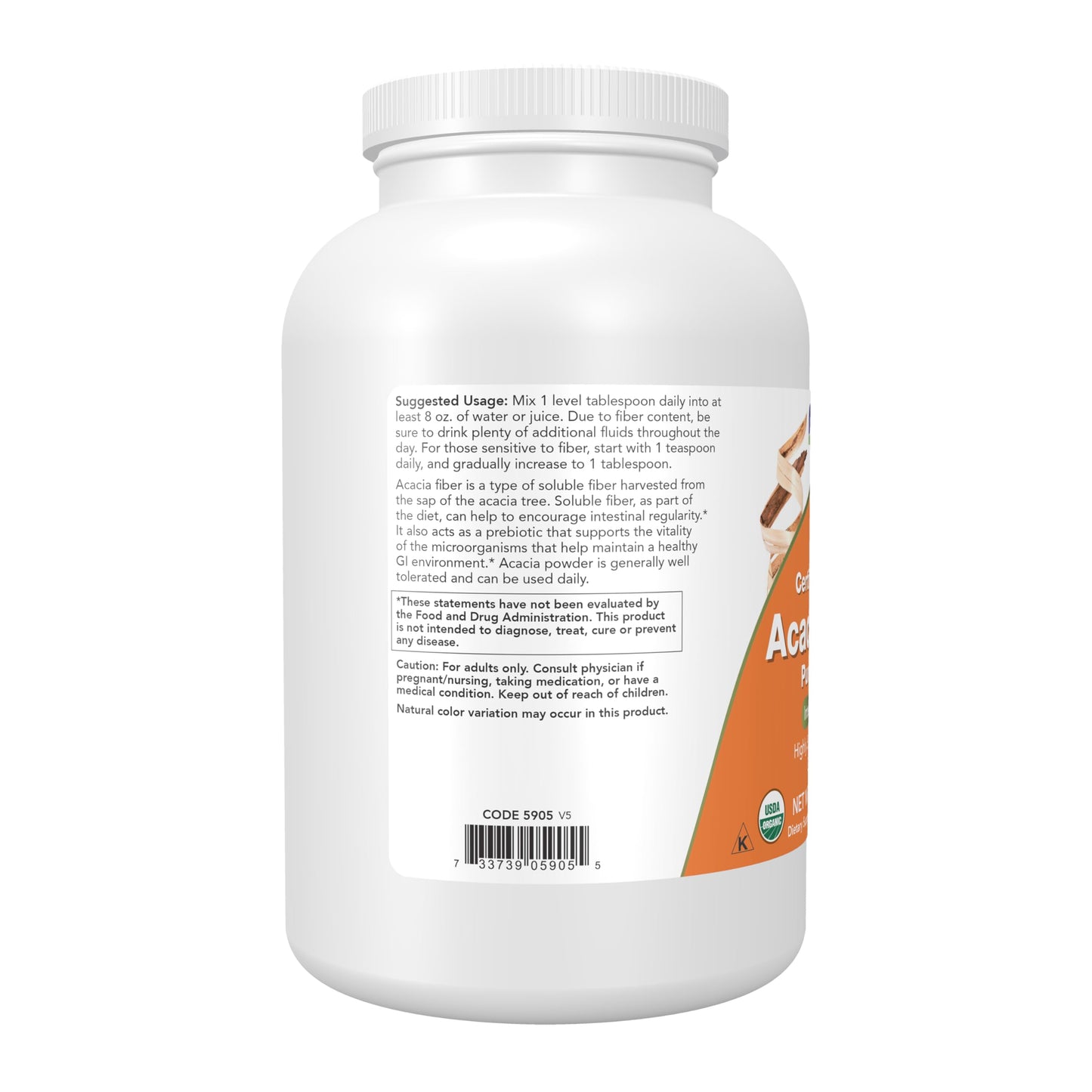 NOW Foods Acacia Pure Powder, 12-Ounce
