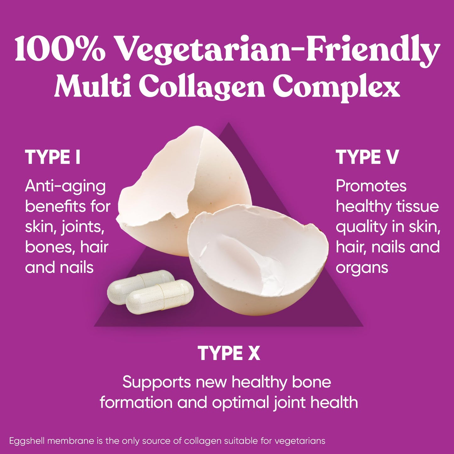 Eu Natural Move & Glow Collagen Pills for Women & Men - Vegetarian Multi-Collagen (Type I-V-X) with 9 Plant-based Superfoods for Skin Health & Joint Support - Biotin, Vitamin C, Vitamin E, 60 Vegetarian Capsules