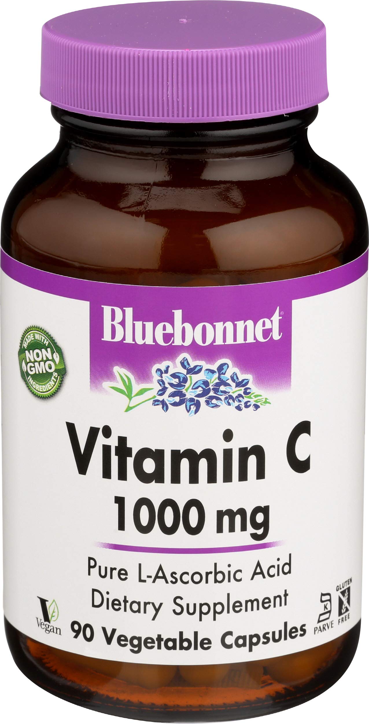 BlueBonnet Vitamin C 1000mg Capsules, 90 Count