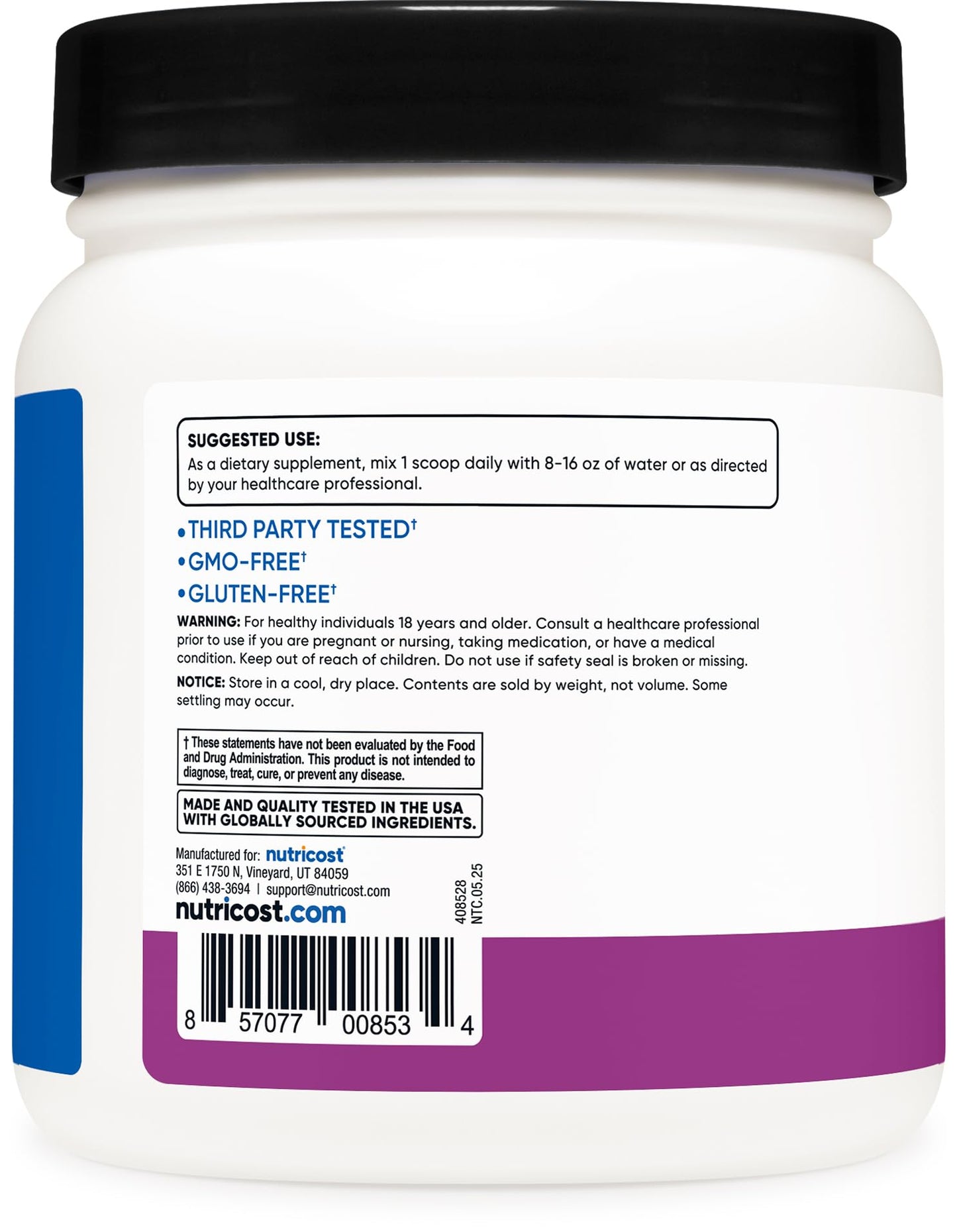 Nutricost BCAA Powder 21.2